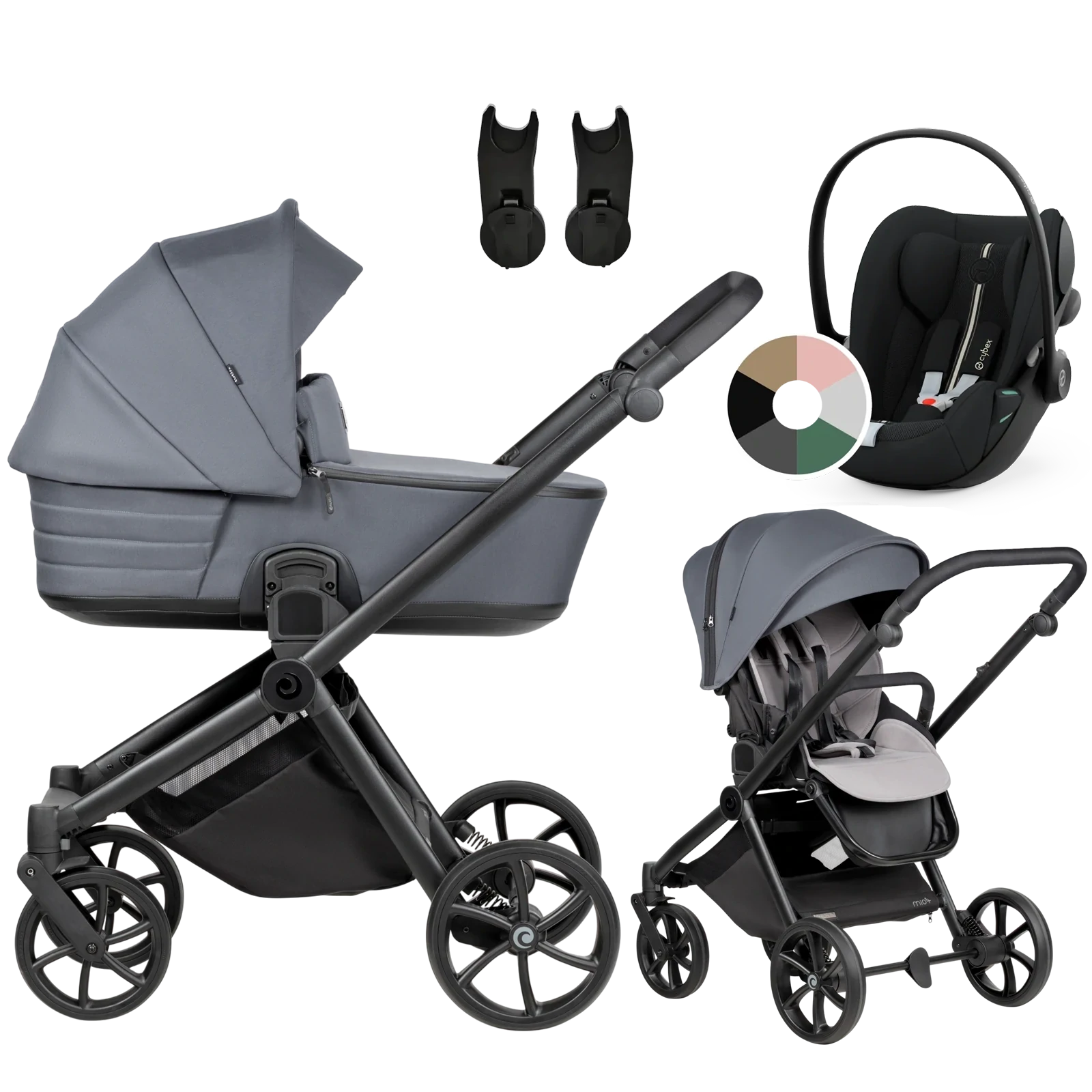 Tutis Mio 3 Plus + Cybex Cloud G3 i-Size + GRATIS - 3w1 | 103 Dark Grey