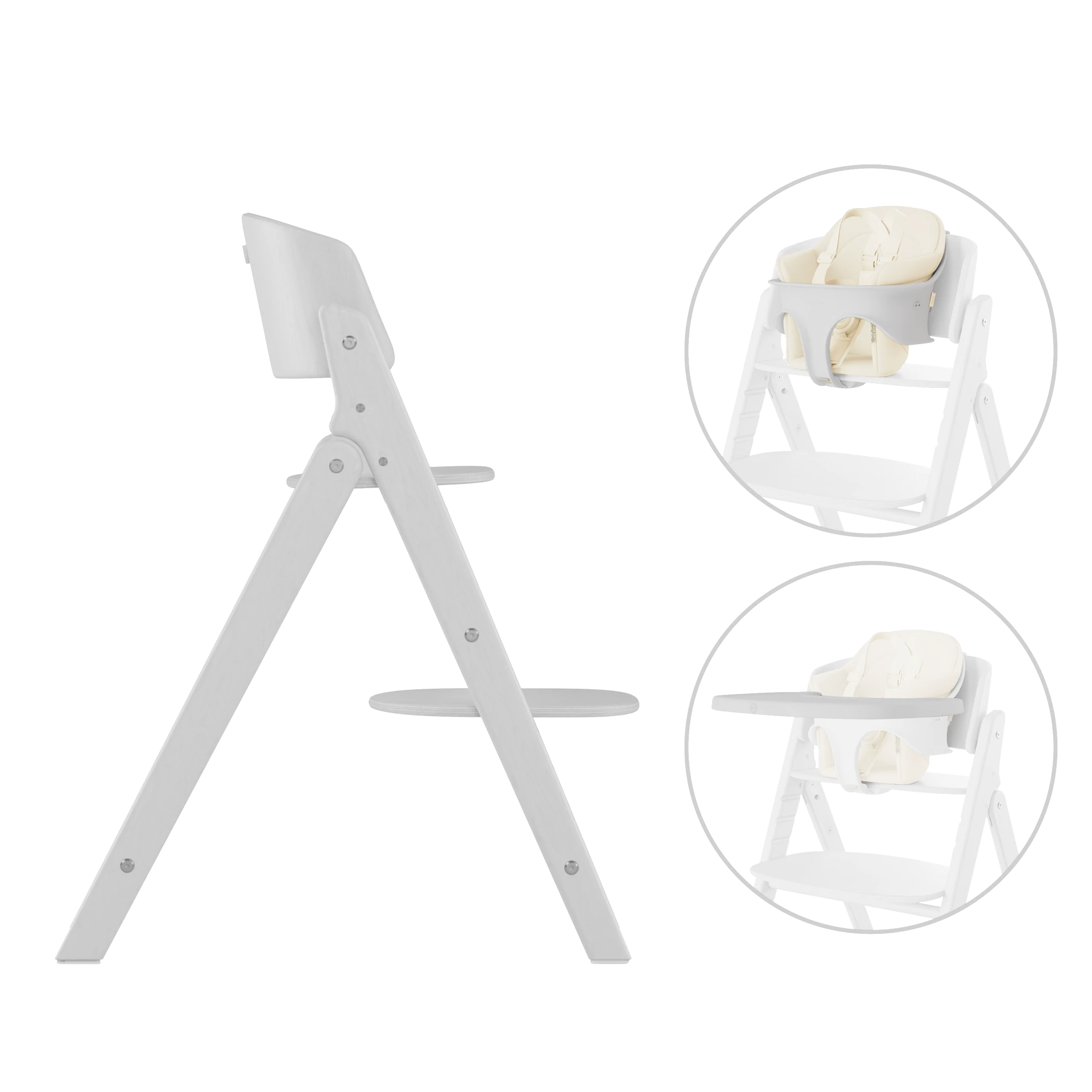 Cybex Click & Fold - zestaw 3w1 | All White