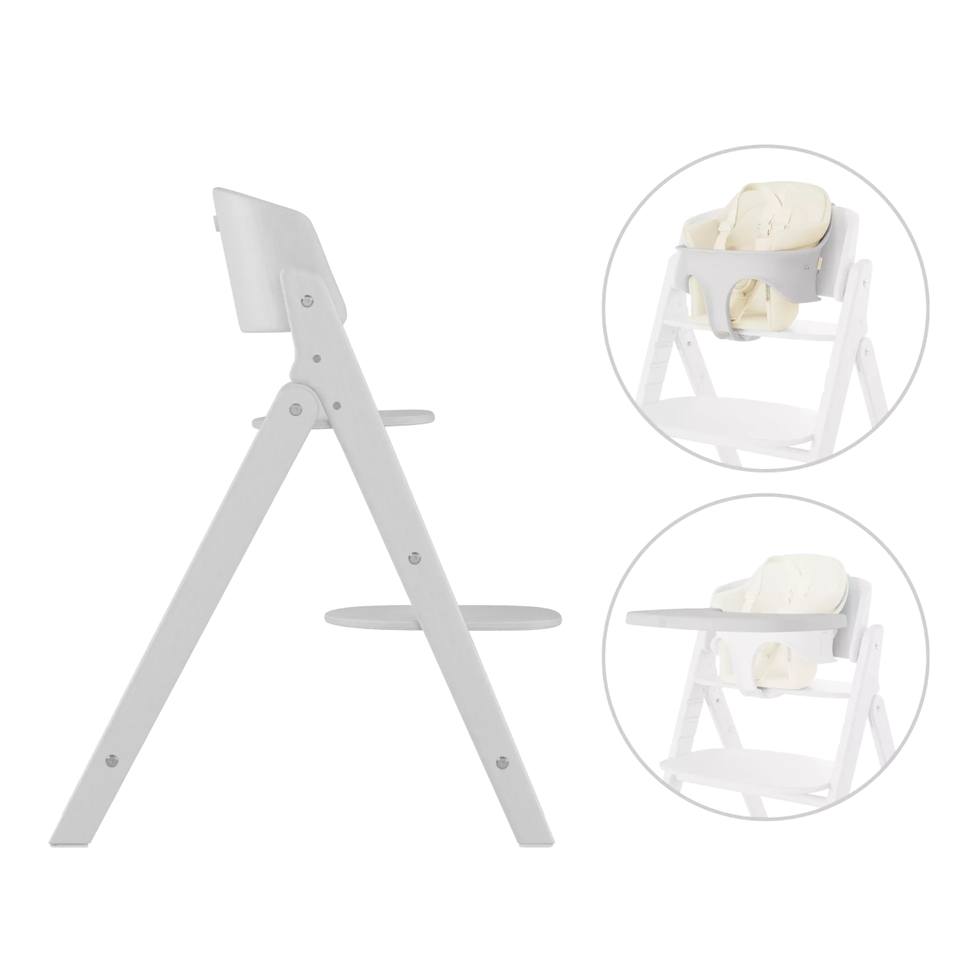 Cybex Click & Fold - zestaw 3w1 | All White