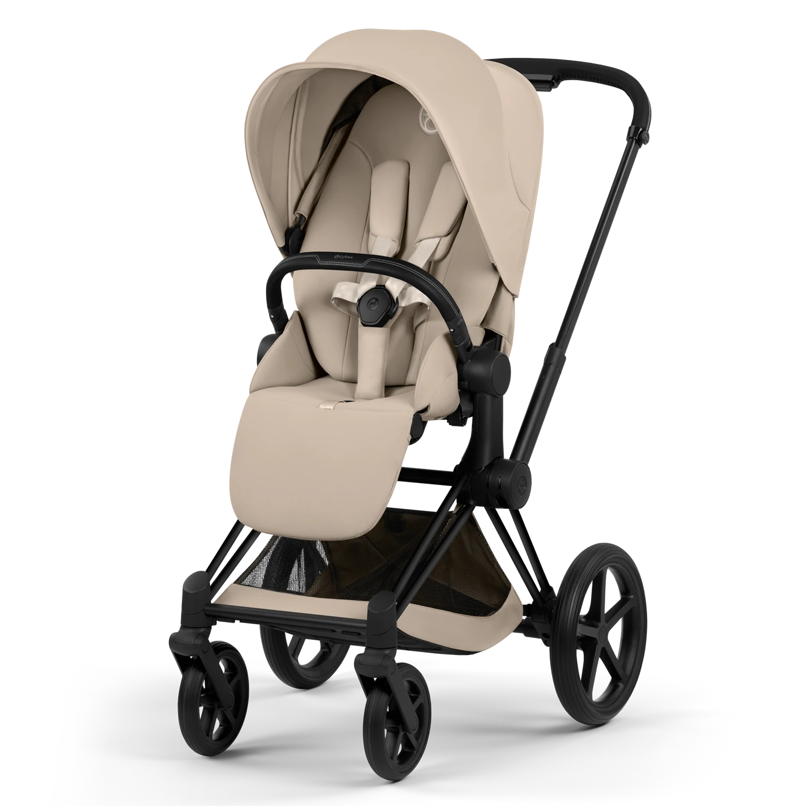 Cybex Priam 5.0 - wózek 4w1 | Cozy Beige - Matt Black (Comfort)