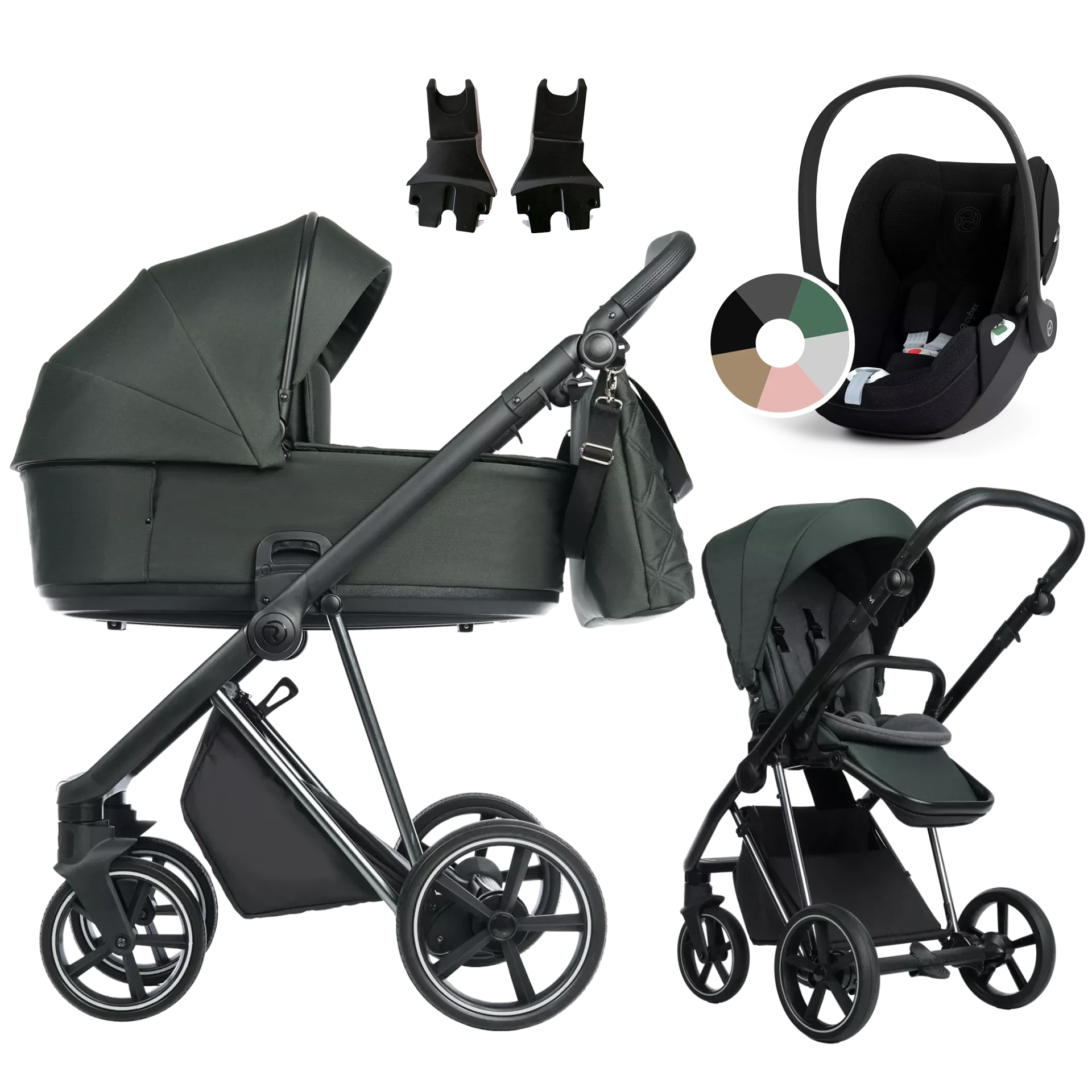Roan Ivi 2.0 + Cybex Cloud T i-Size +GRATIS - 3w1 | Black Forest