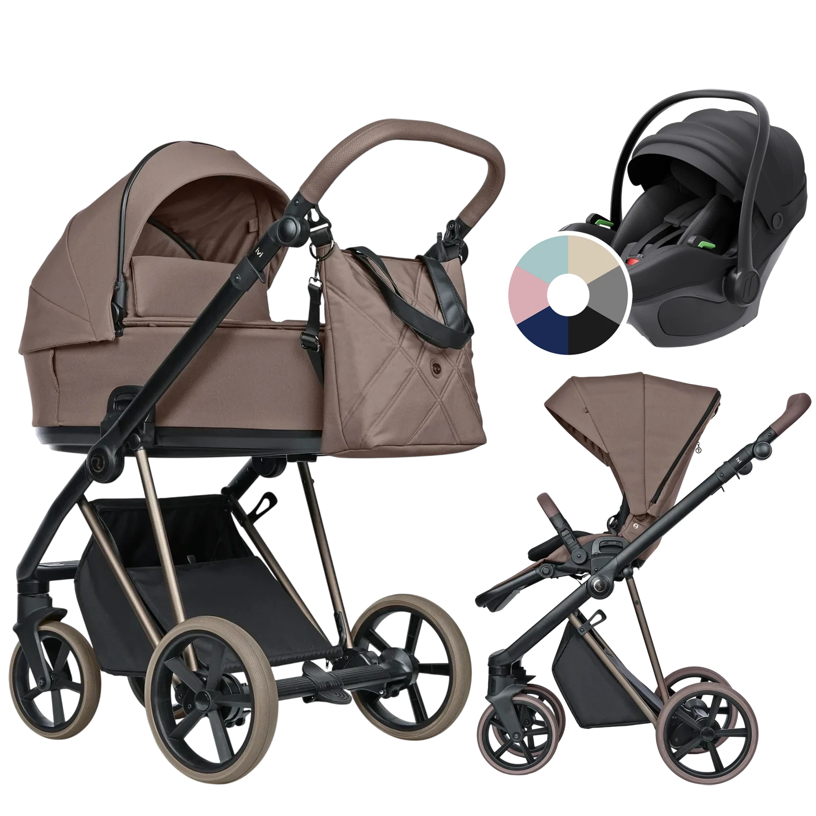 Roan Ivi 2.0 Vintage + Avionaut Pixel 3 + GRATIS - 3w1 | Mocha Mousse