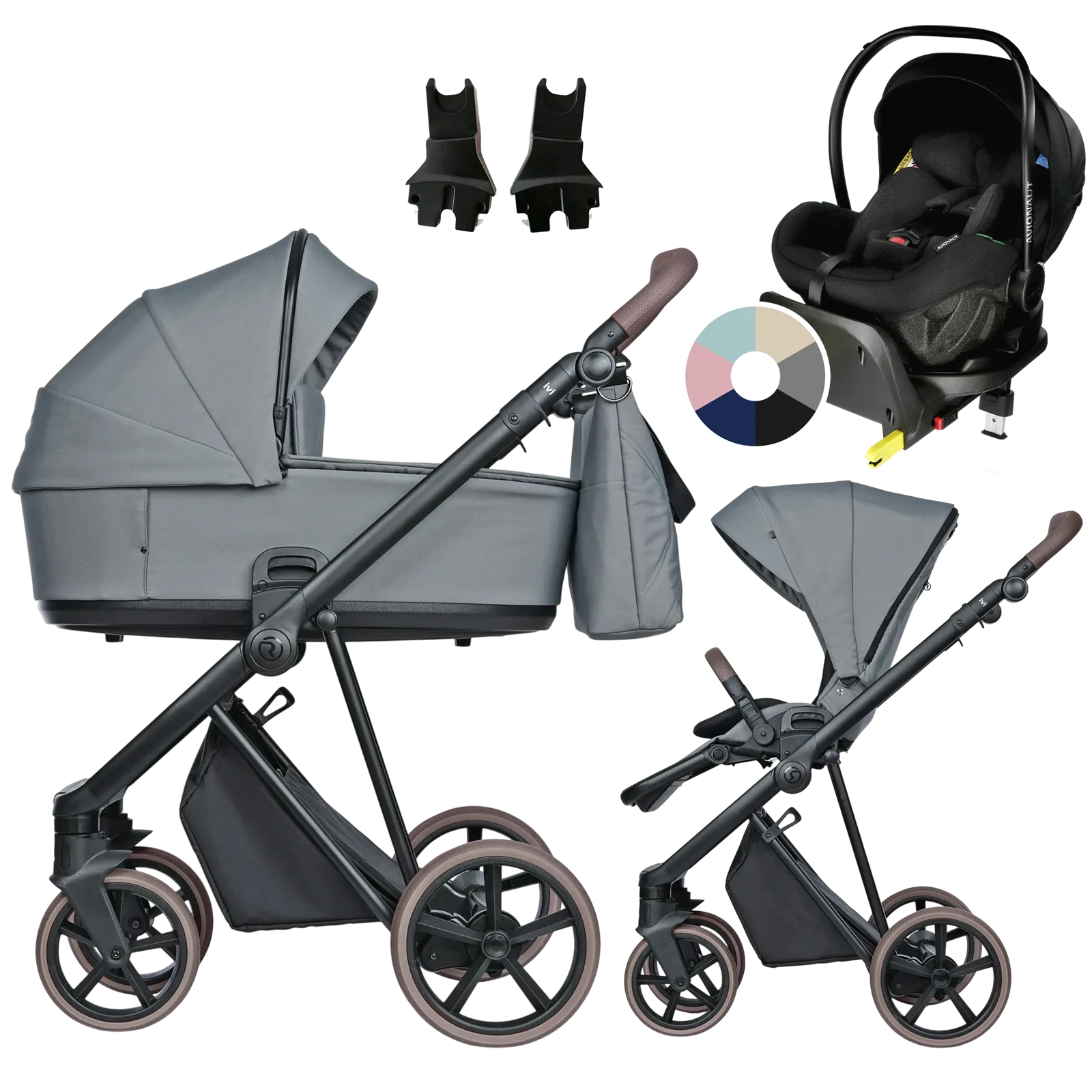 Roan Ivi 2.0 Vintage + Avionaut Pixel Pro 2.0 C + baza IQ Orbit + GRATIS - 4w1 | Blue Tea