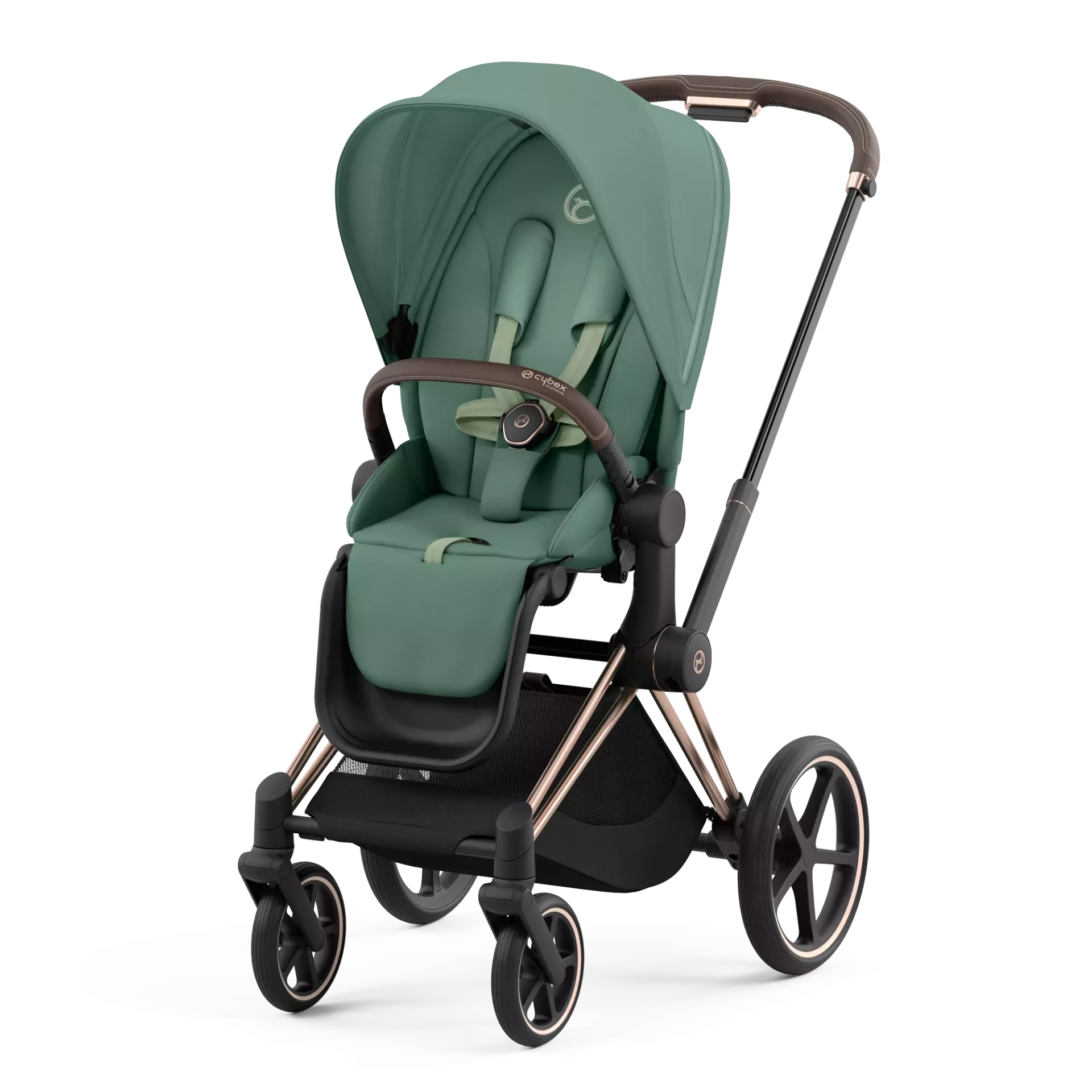 Cybex Priam 4.0 | Leaf Green (Rosegold Frame)