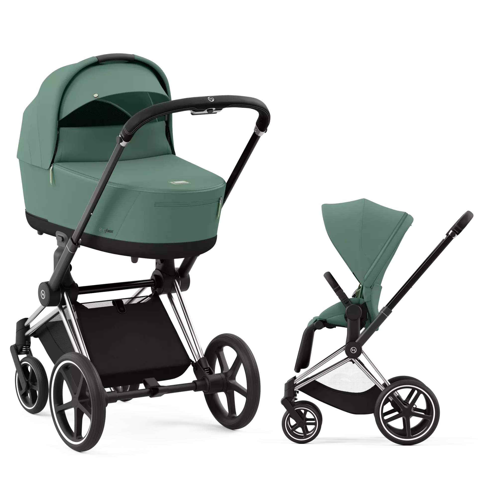 Cybex Priam 4.0 - 2w1 | Leaf Green (Chrome Black Frame)