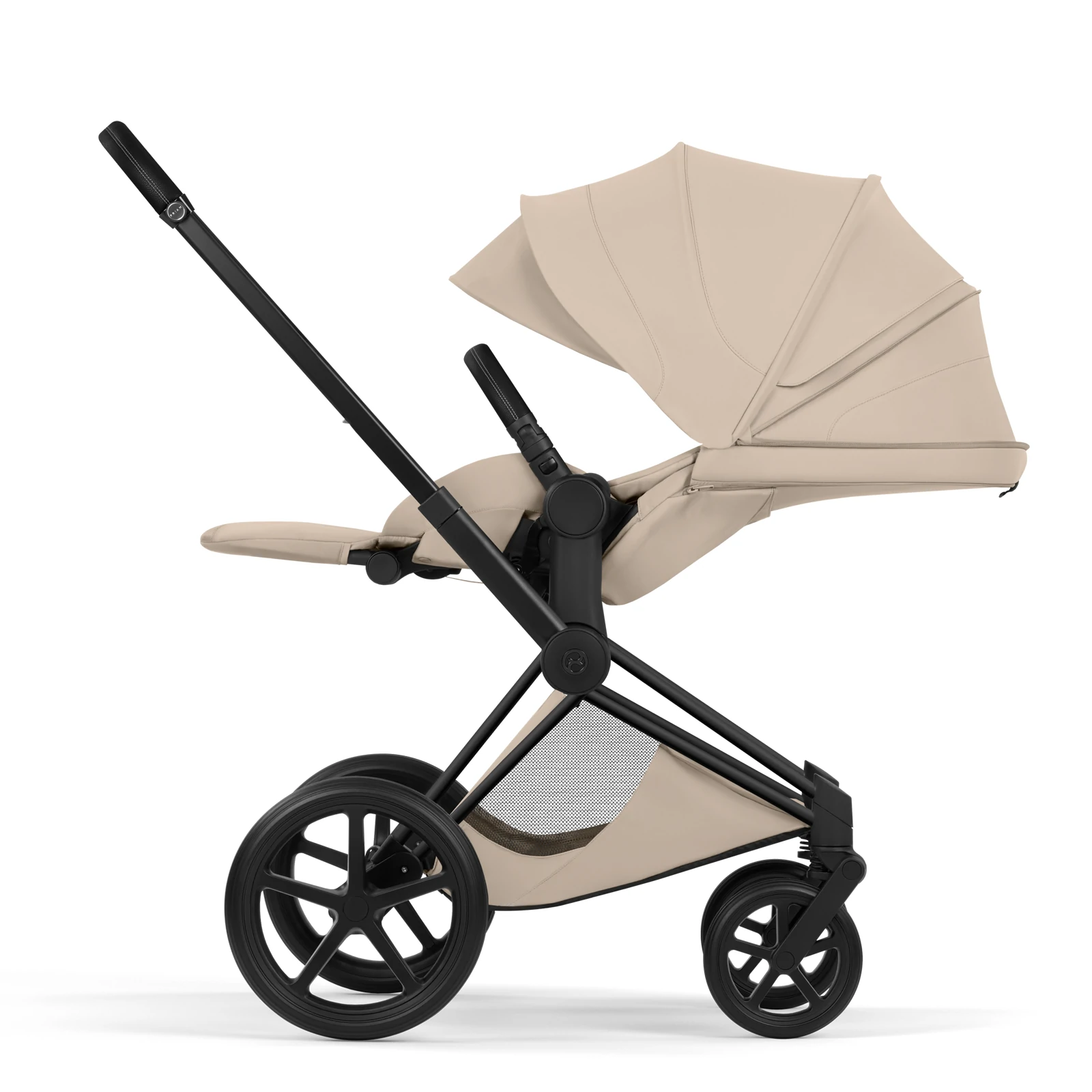 Cybex Priam 5.0 - wózek 4w1 | Cozy Beige - Matt Black (Style)