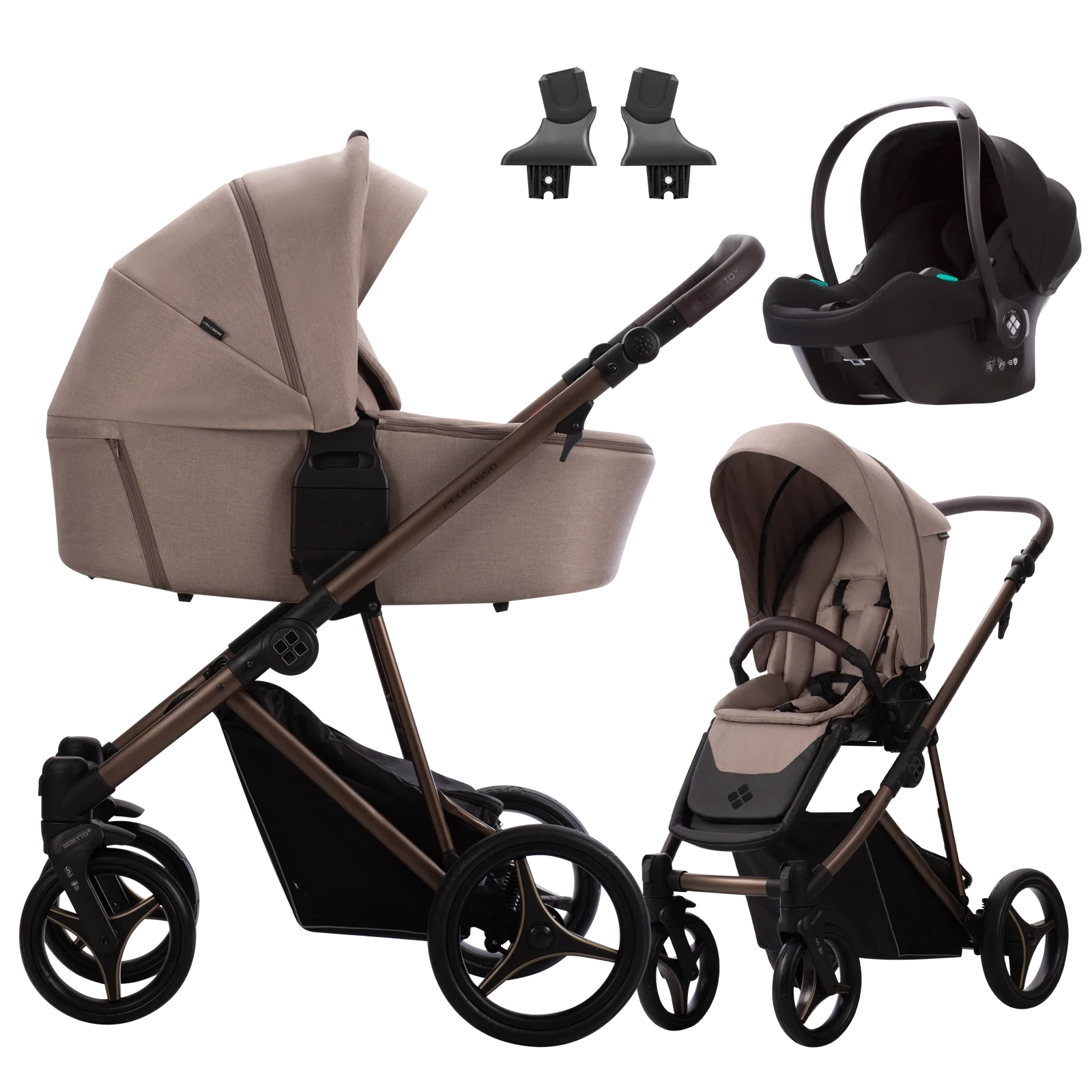 Bebetto Pelpasso + Bebetto Cosmo 2.0 +GRATIS - 3w1 | 04 Choco