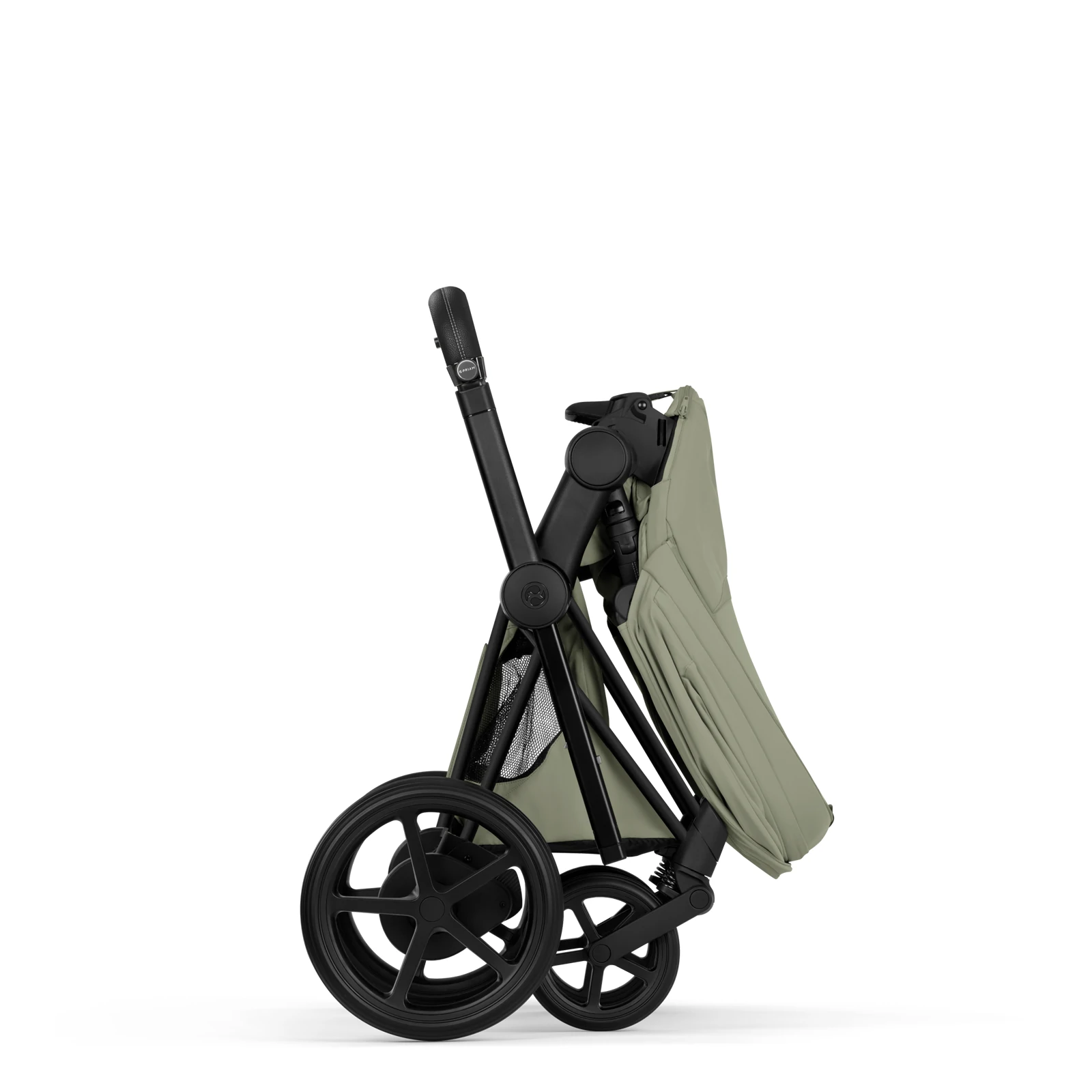 Cybex e-Priam 5.0 - wózek 2w1 | Sage Green - Matt Black (Style)