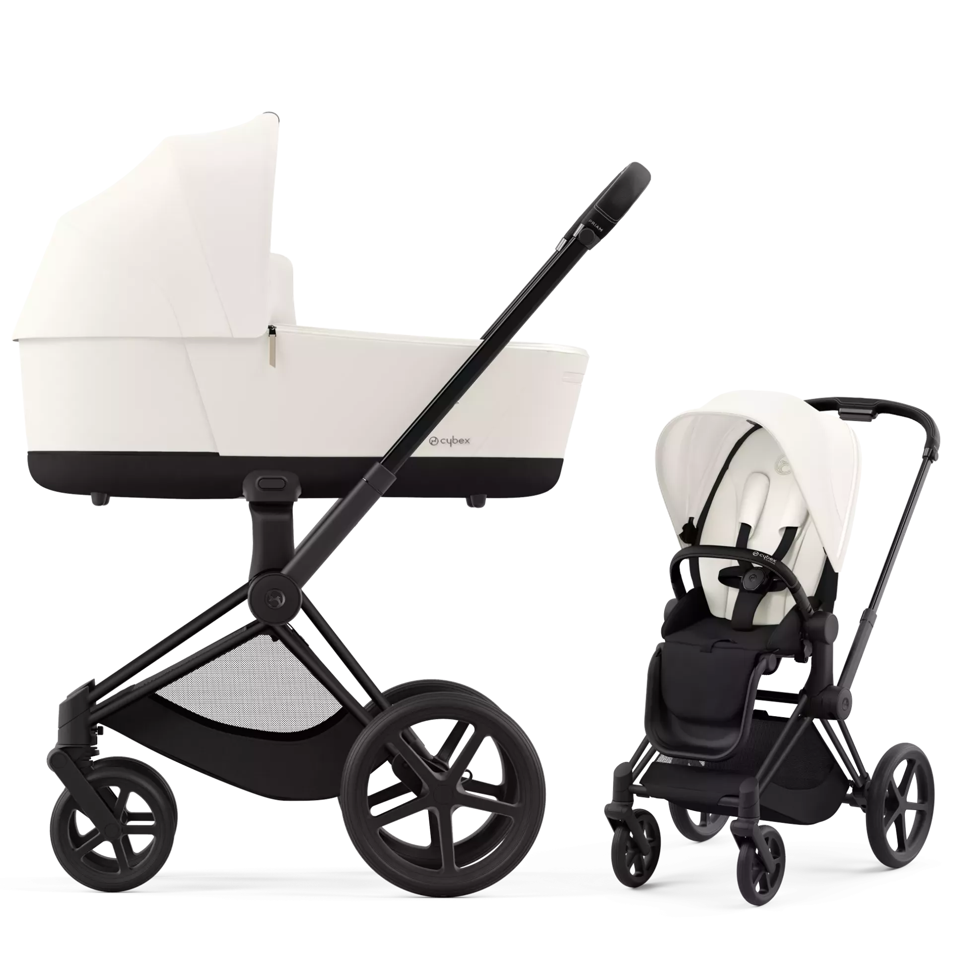 Cybex Priam 4.0 - 2w1 | Off White (Matt Black Frame)