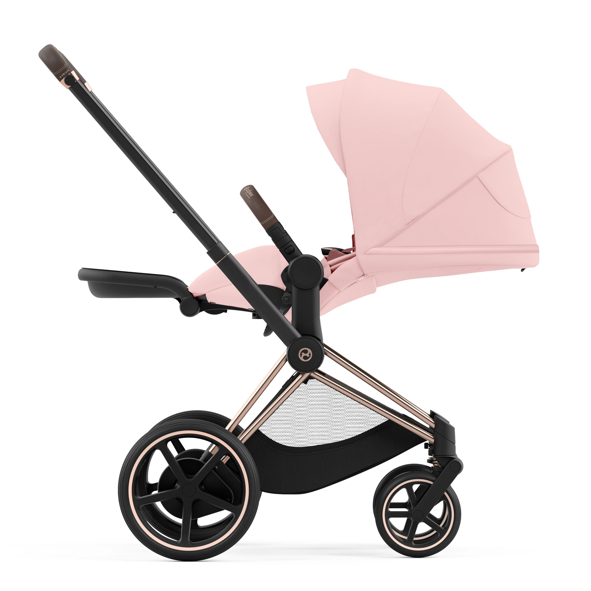 Cybex e-Priam 4.0 - 2w1 | Peach Pink (Rosegold Frame)