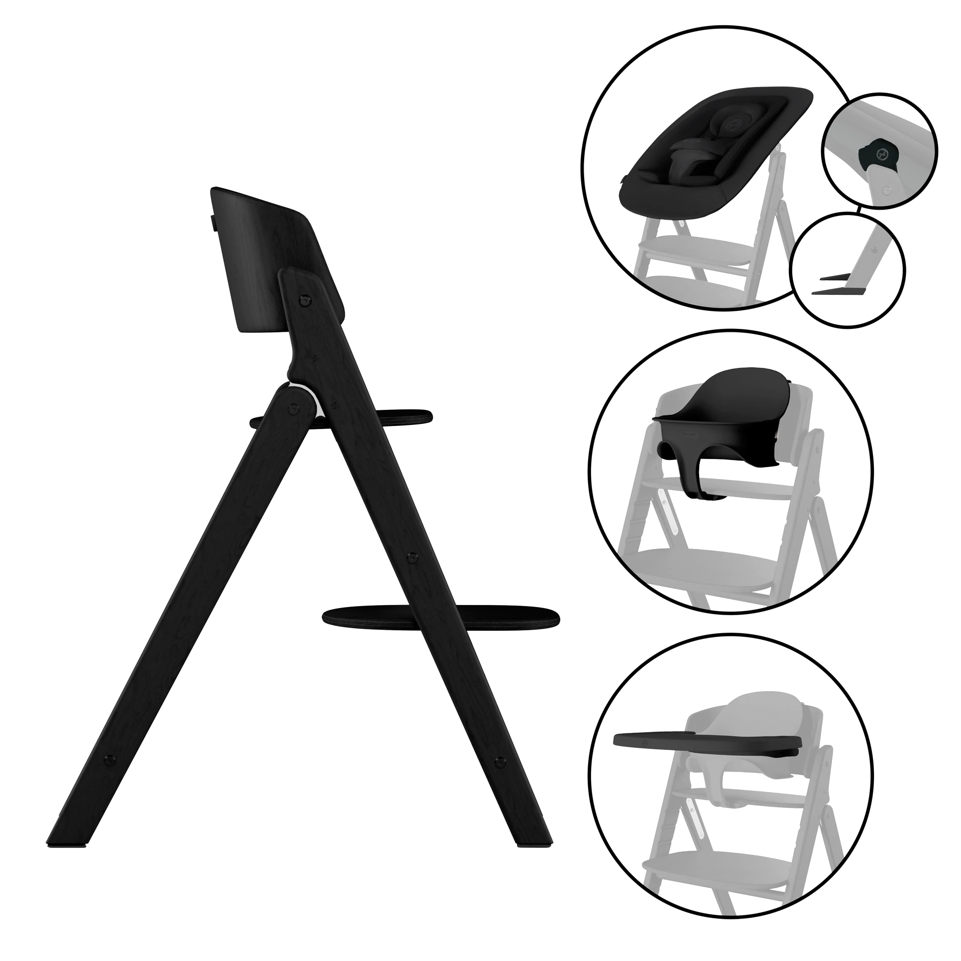 Cybex Click & Fold - zestaw 4w1 | Stunning Black