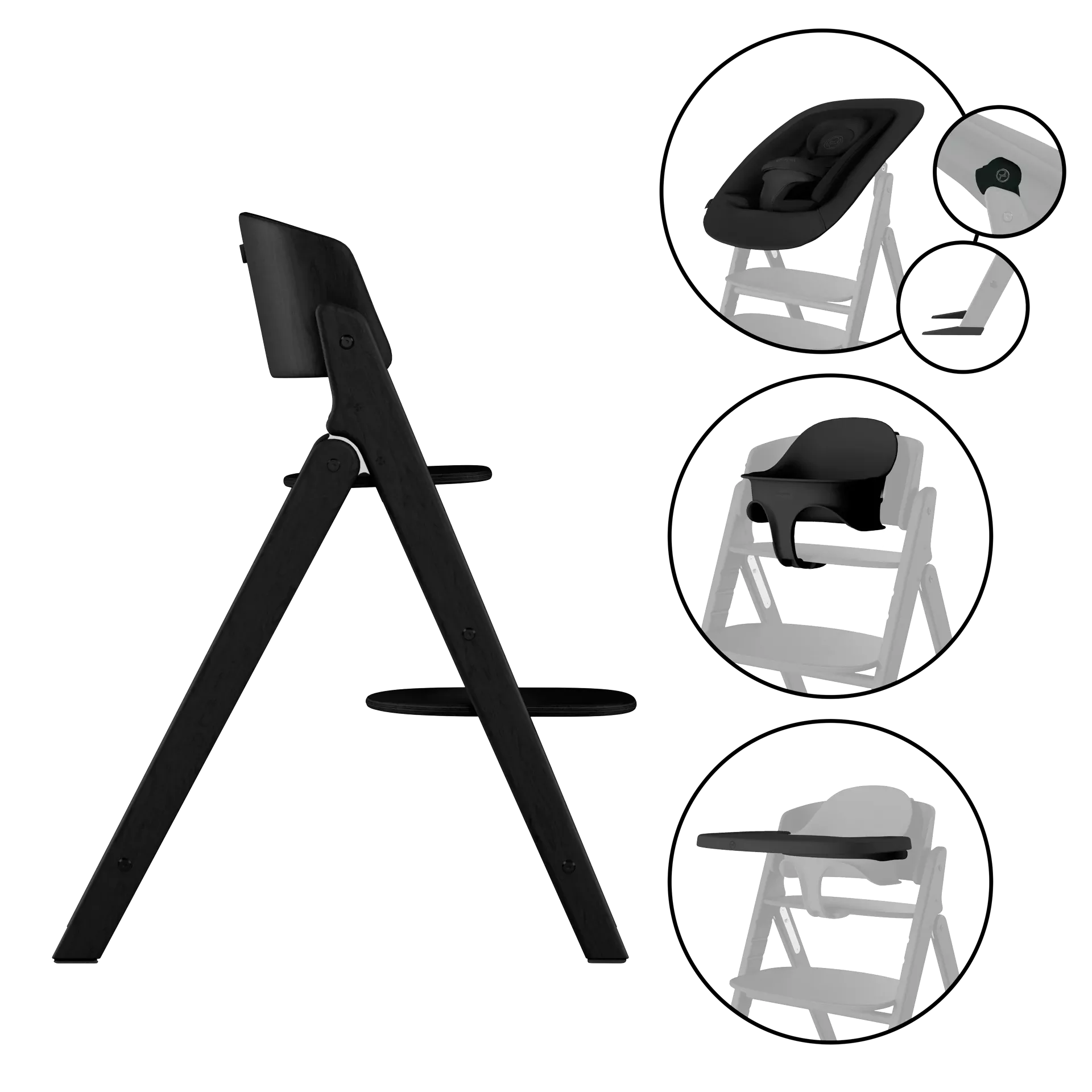 Cybex Click & Fold - zestaw 4w1 | Stunning Black
