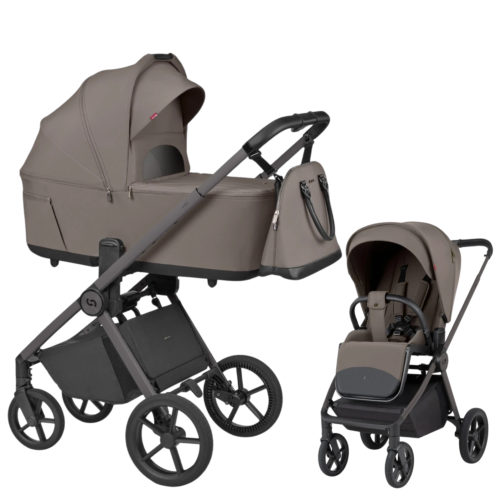 Carrello Ultra F + GRATIS - wózek 2w1 | Sugar Brown