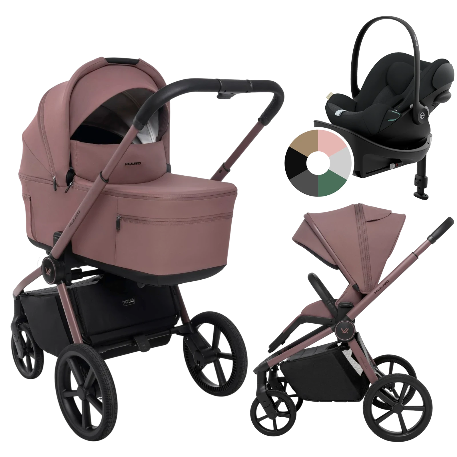 Muuvo Fold + Cybex Cloud G3 + baza G3 + GRATIS - 4w1 | Cocoa