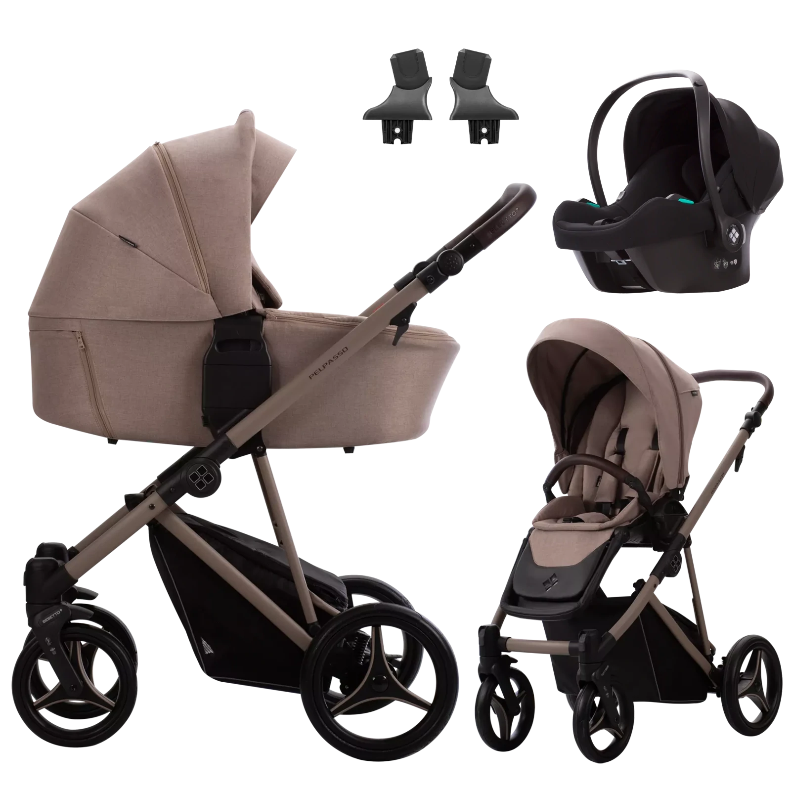 Bebetto Pelpasso + Bebetto Cosmo 2.0 +GRATIS - 3w1 | 02 Kaszmir