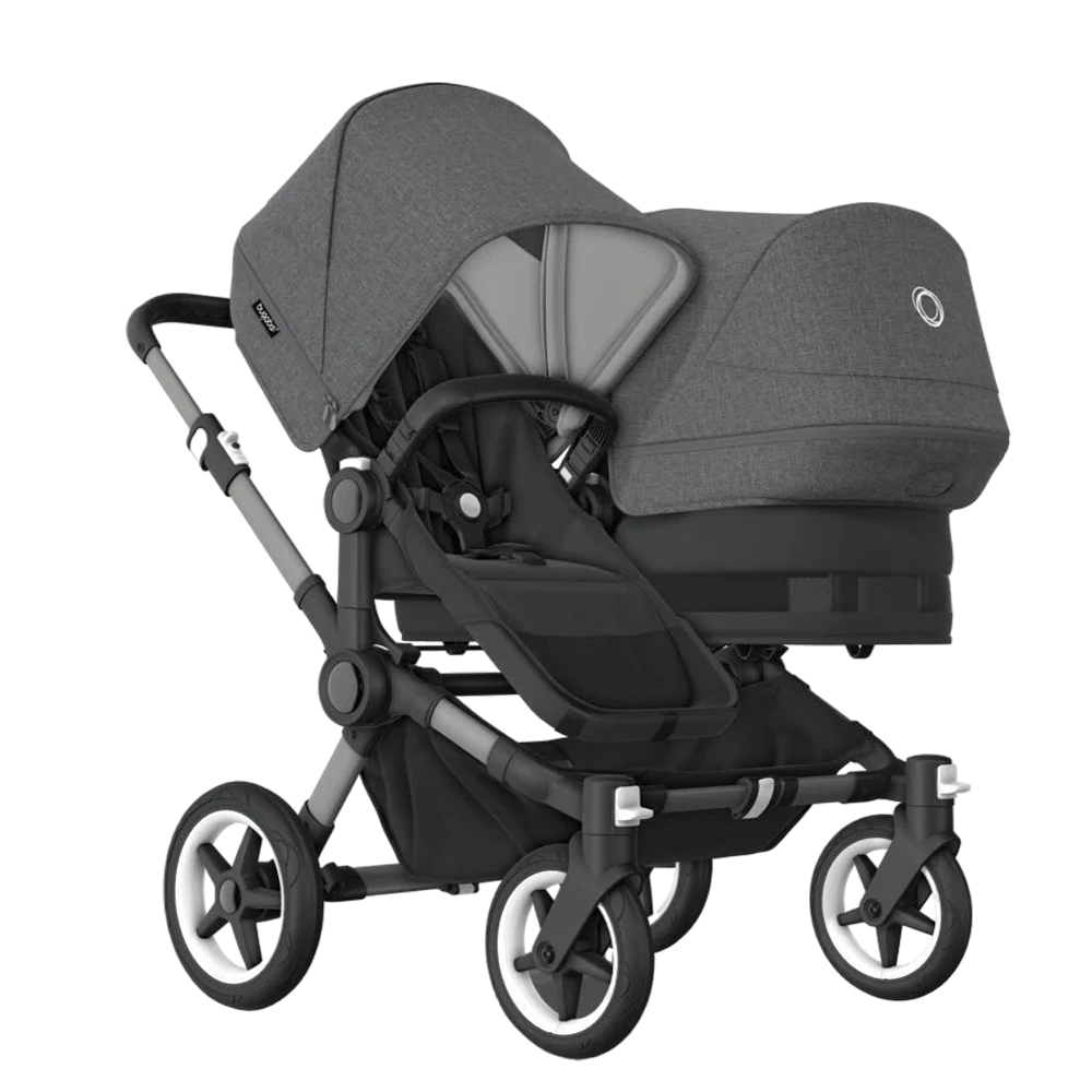 Bugaboo Donkey 5 Duo | Graphite-Midnight Black-Grey Melange