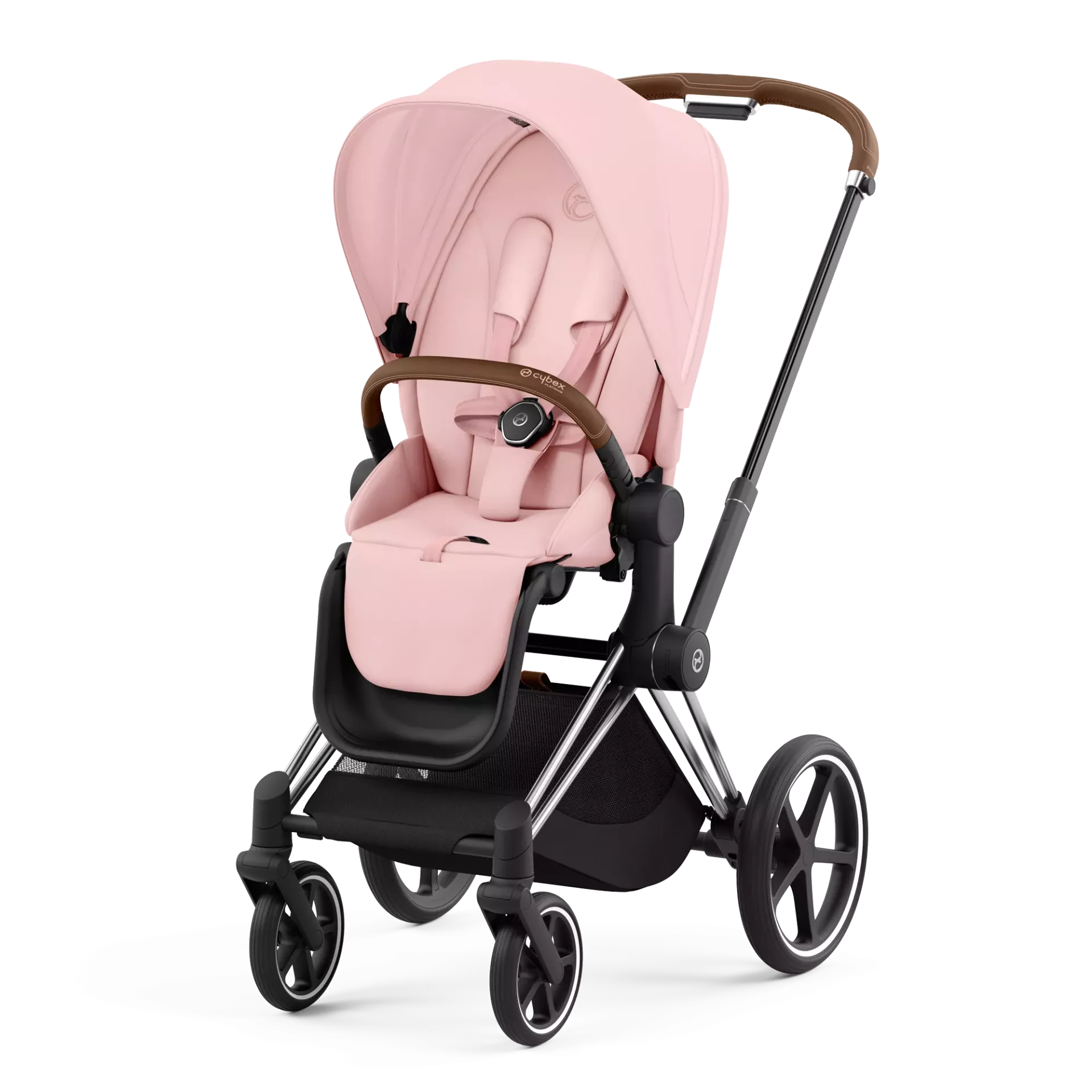 Cybex Priam 4.0 | Peach Pink (Chrome Brown Frame)