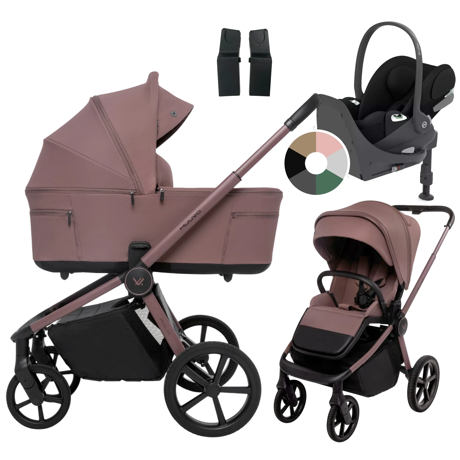 Muuvo Fold + Cybex Cloud T + baza T + GRATIS - 4w1 | Cocoa