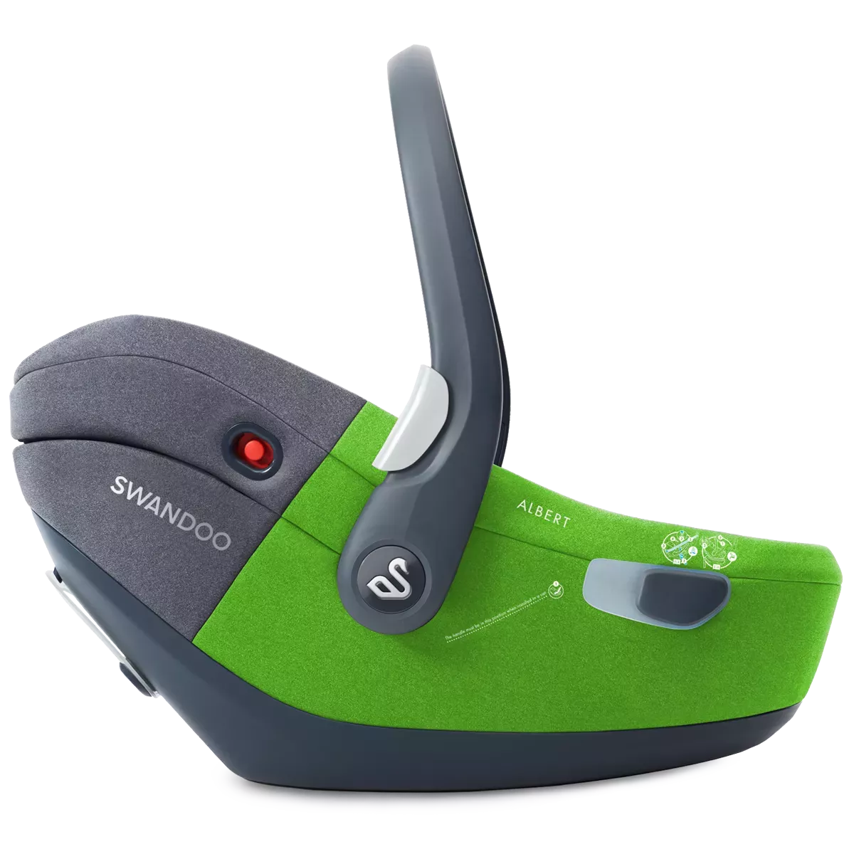 Swandoo Albert 1.2 i-Size | Lime & Sesame Grey