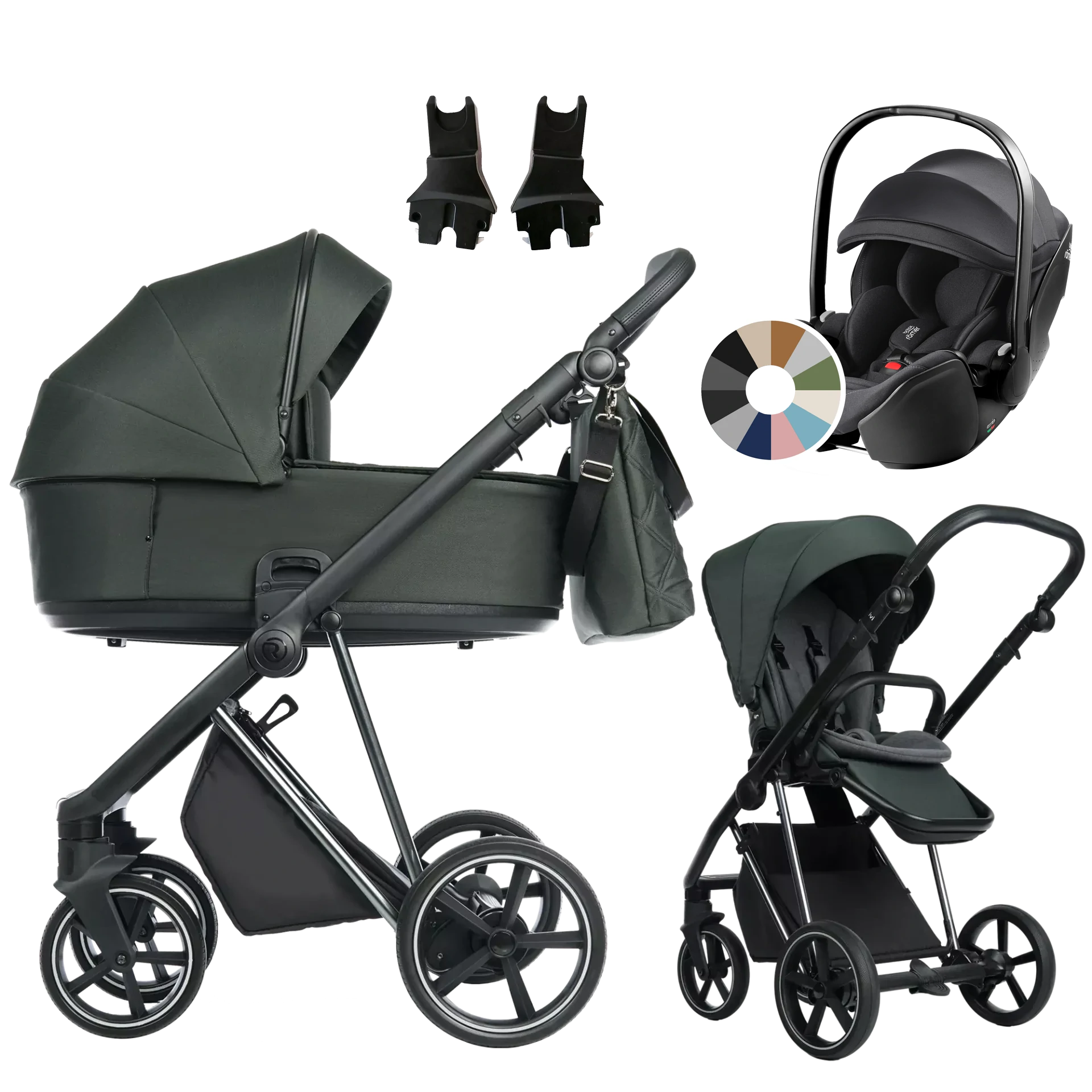 Roan Ivi 2.0 + Britax Römer Baby-Safe Pro +GRATIS - 3w1 | Black Forest