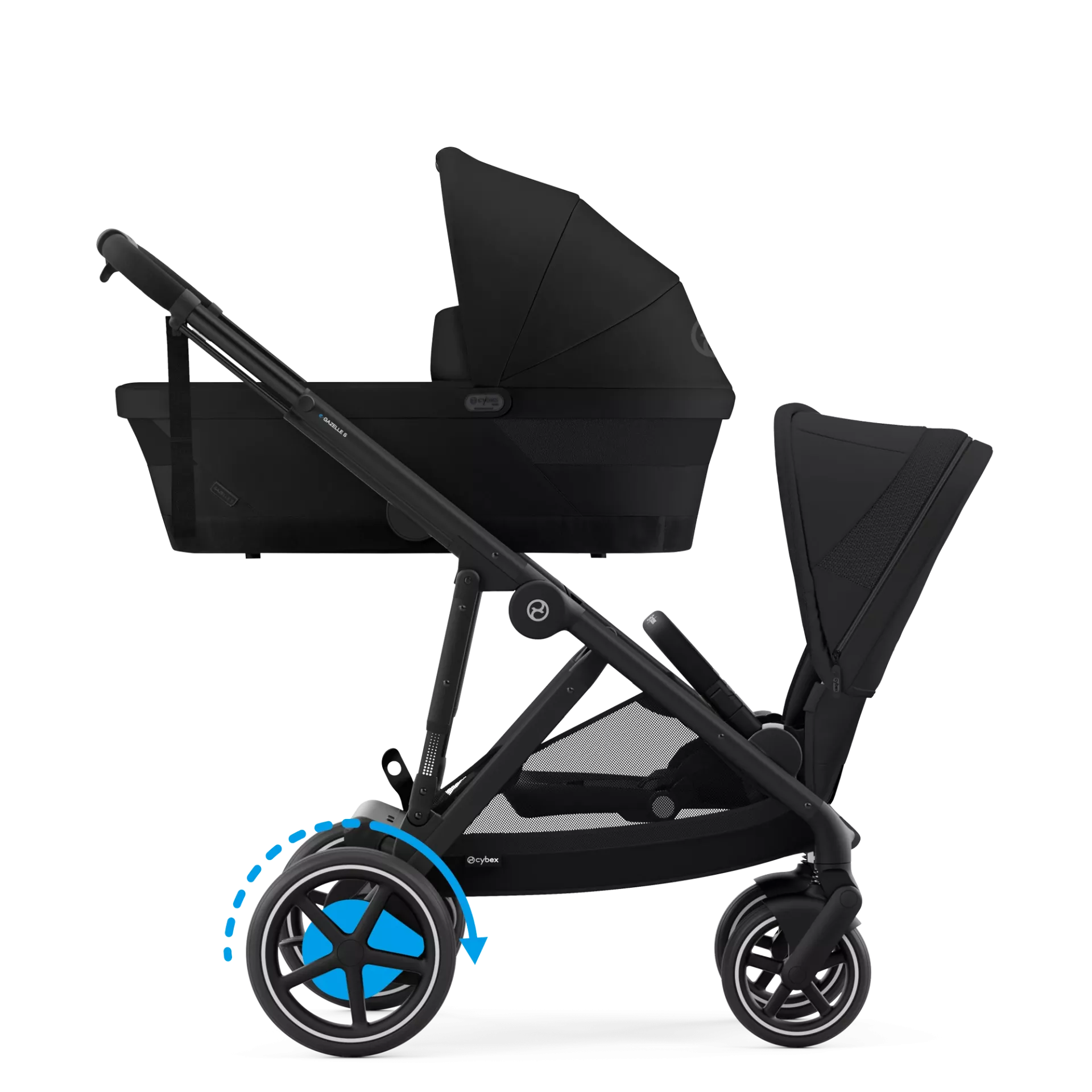 Cybex e-Gazelle S Duo | Moon Black