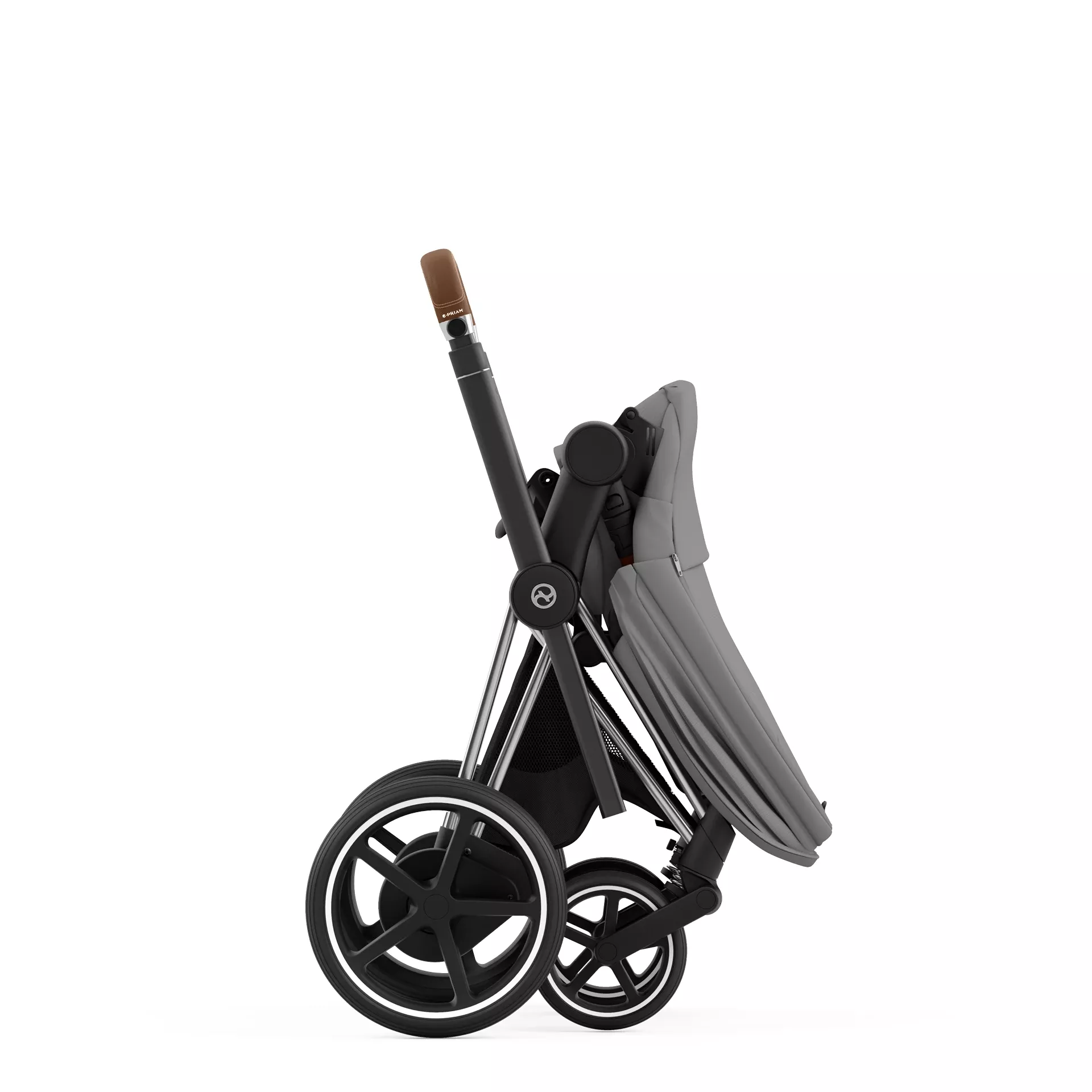 Cybex e-Priam 4.0 - 2w1 | Mirage Grey (Chrome Brown Frame) Cybex e-Priam 4.0 - 2w1 | Mirage Grey (Chrome Brown Frame)