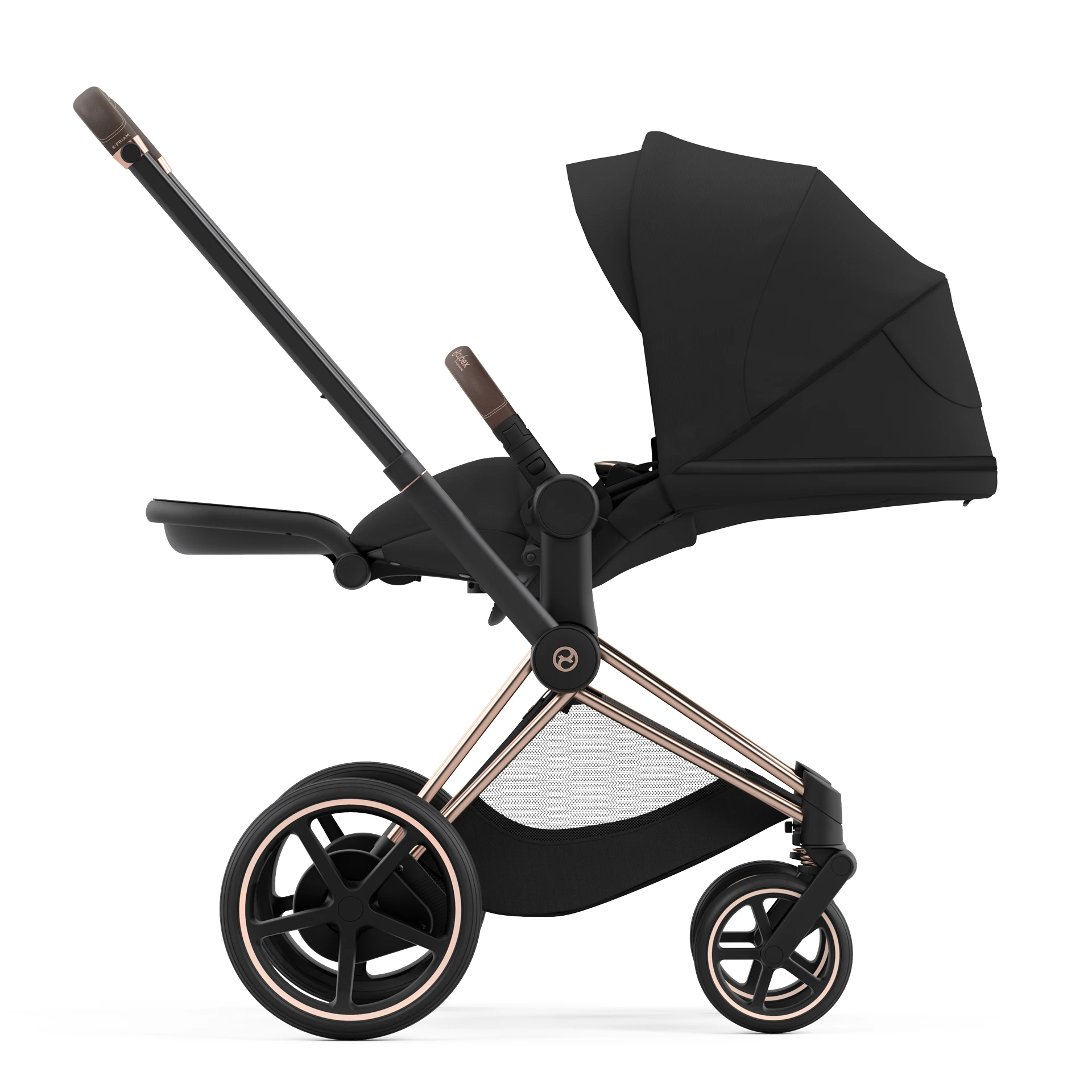 Cybex e-Priam 4.0 - 2w1 | Sepia Black (Rosegold Frame)
