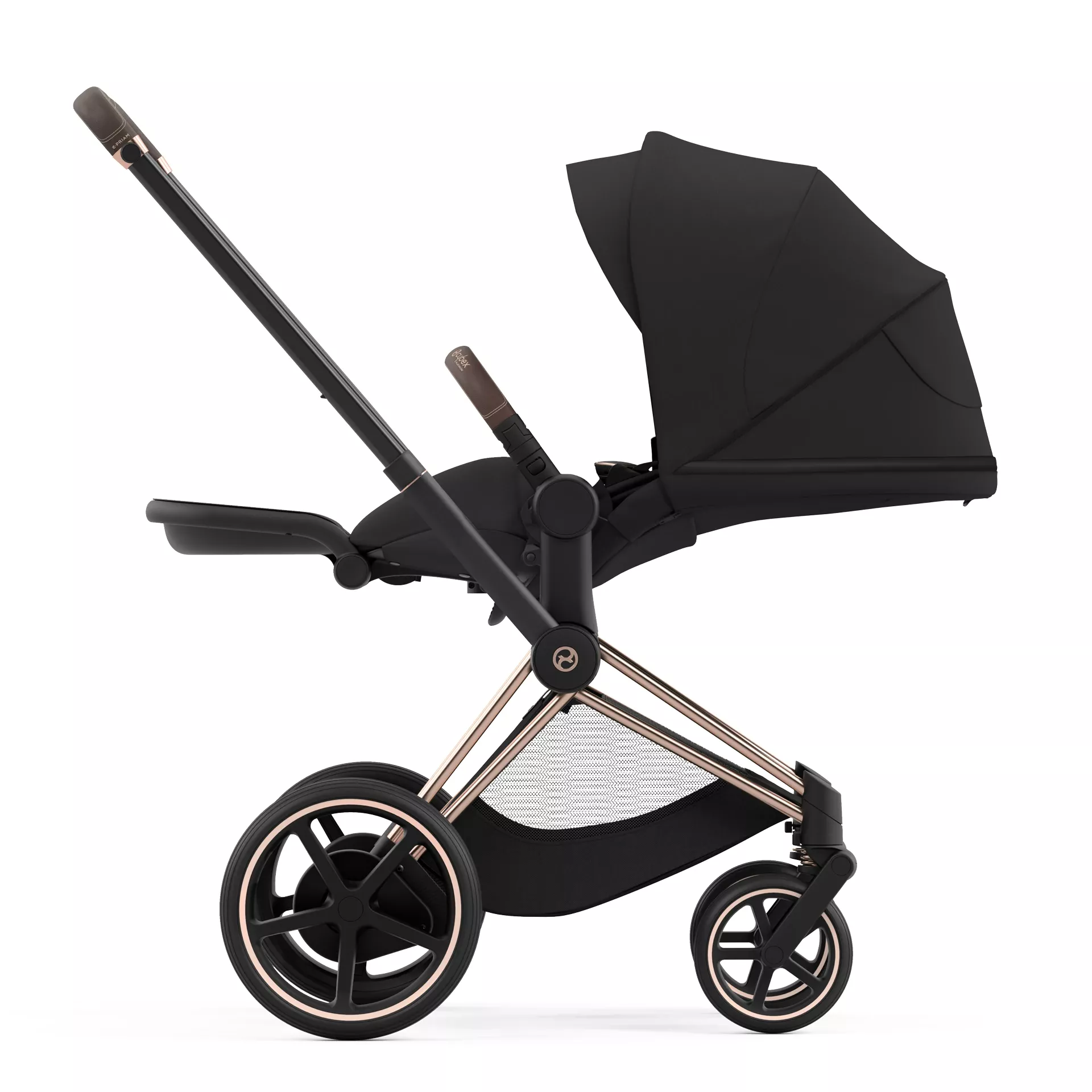 Cybex e-Priam 4.0 - 2w1 | Sepia Black (Rosegold Frame) Cybex e-Priam 4.0 - 2w1 | Sepia Black (Rosegold Frame)