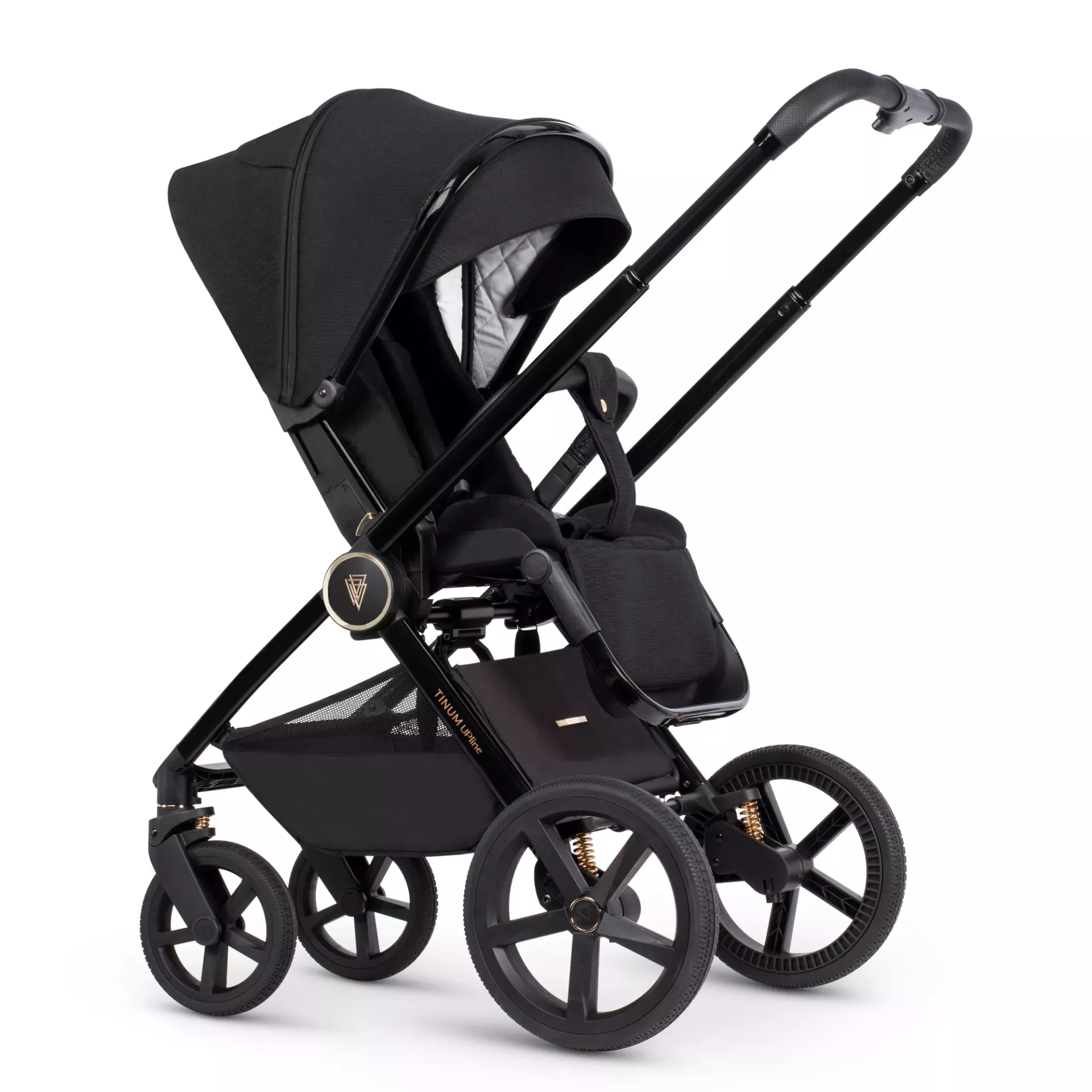 Venicci Tinum Upline +AKCESORIA - 2w1 | All Black