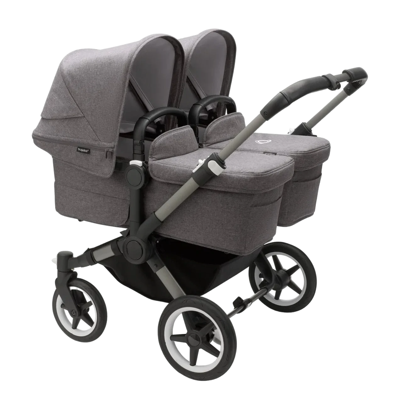 Bugaboo Donkey 5 Twin | Graphite-Grey Melange-Grey Melange