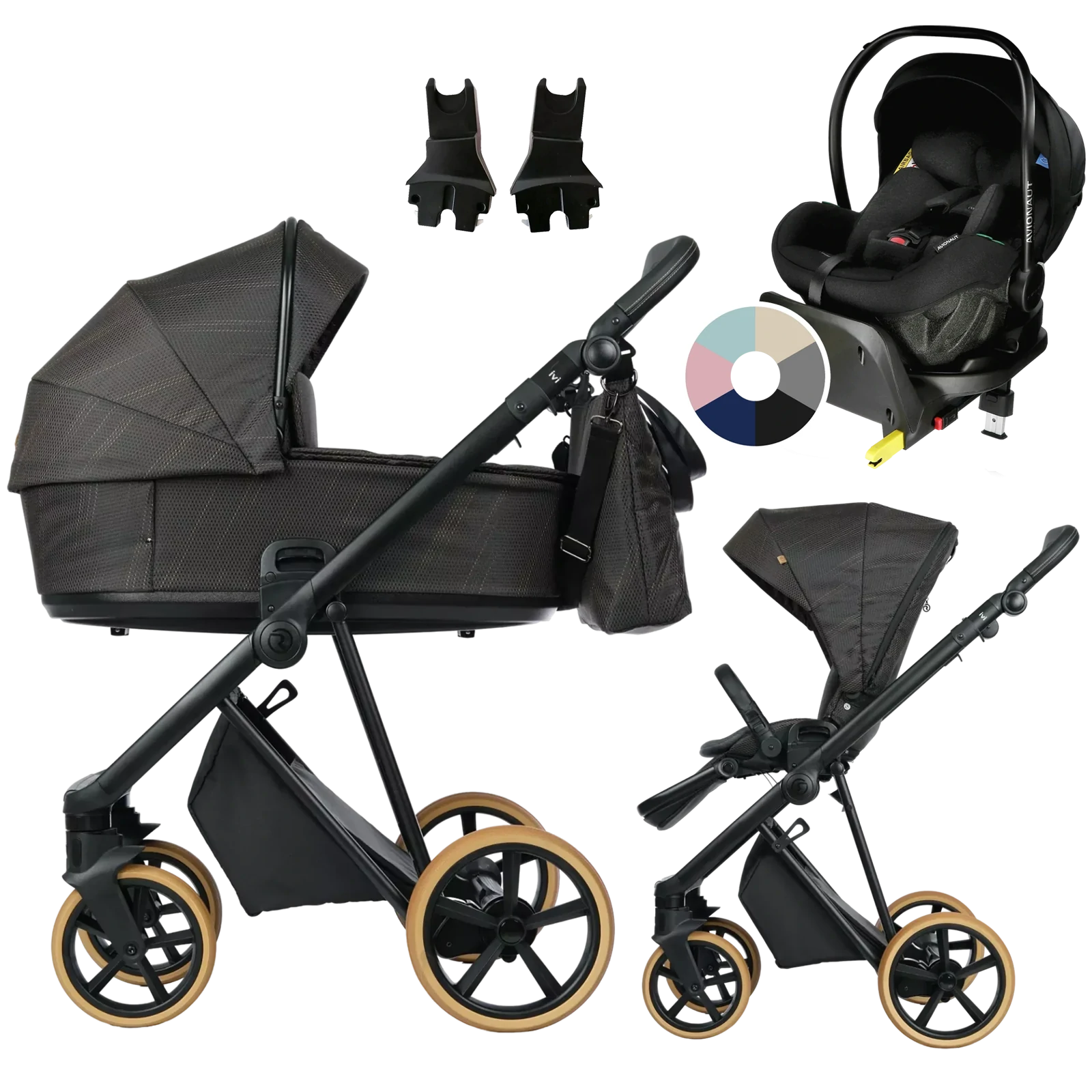 Roan Ivi 2.0 Vintage + Avionaut Pixel Pro 2.0 C + baza IQ Orbit + GRATIS - 4w1 | Cooper Glow (Limited Edition)