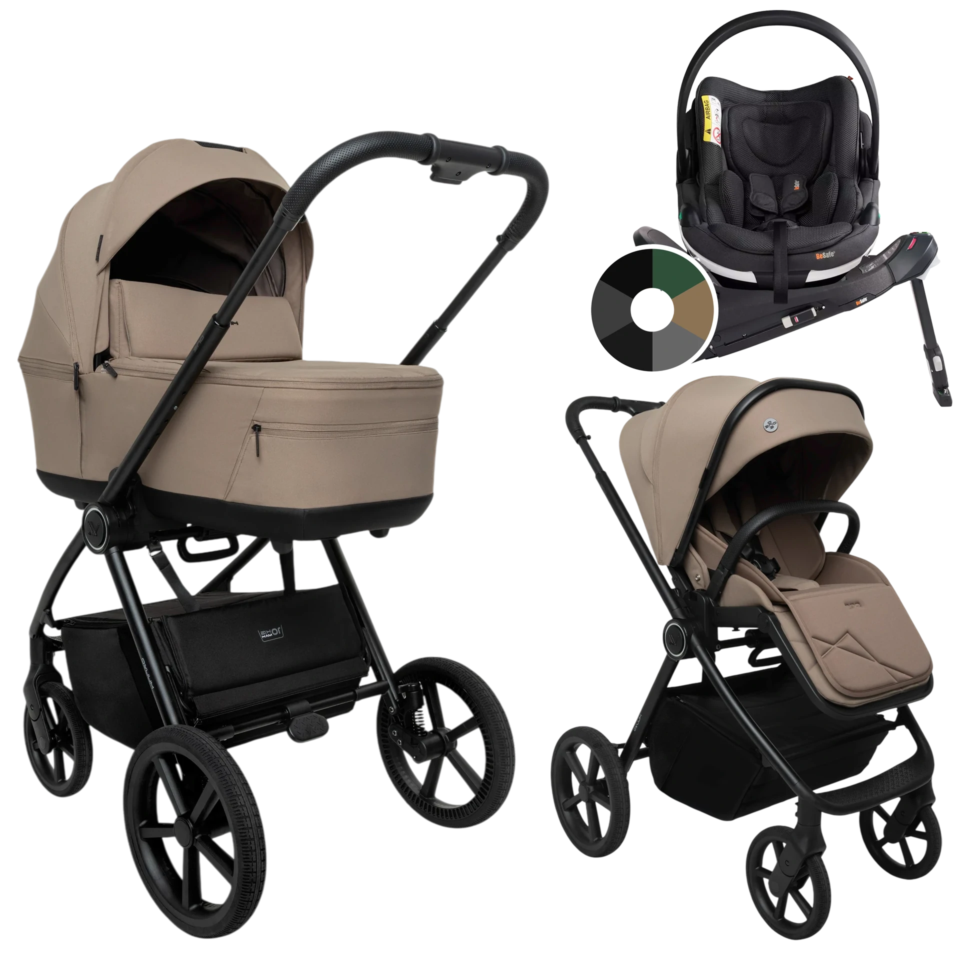 Muuvo One + BeSafe Go Beyond + baza Beyond +GRATIS - 4w1 | Praline