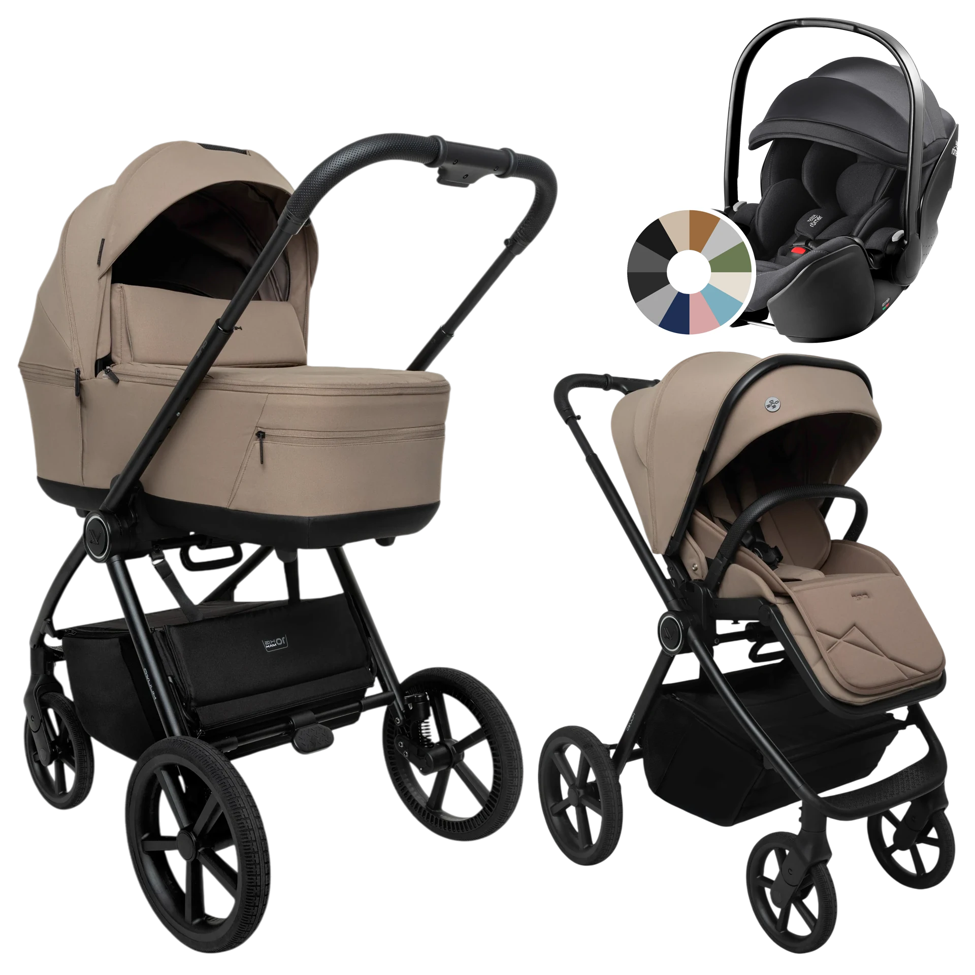 Muuvo One + Britax Römer Baby-Safe Pro +GRATIS - 3w1 | Praline