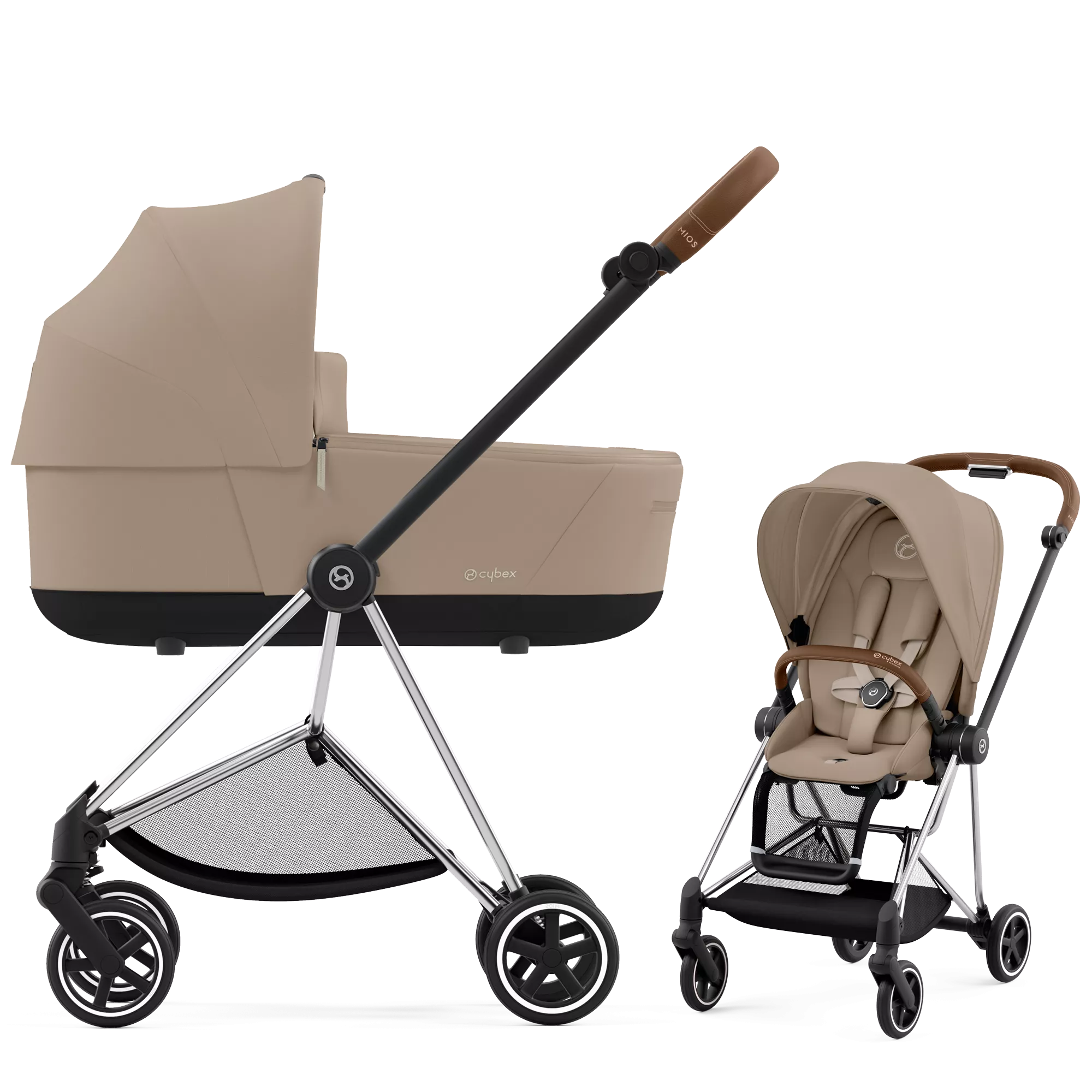 Cybex Mios 3.0 - 2w1 | Cozy Beige (Chrome Brown Frame)