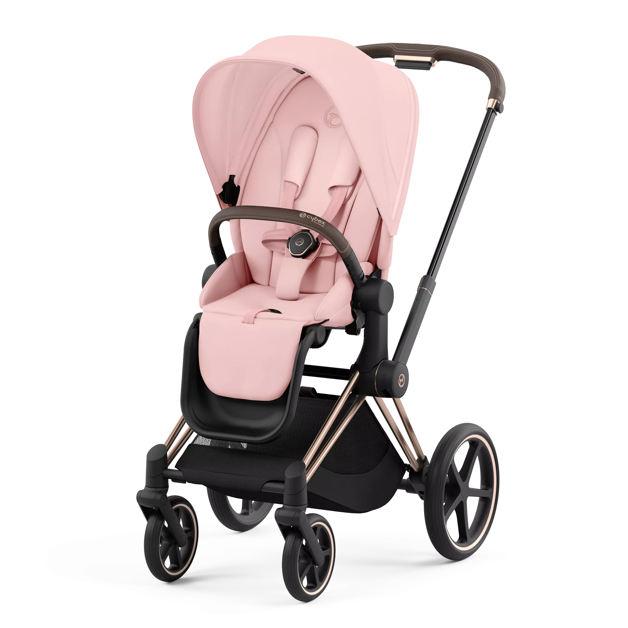 Cybex Priam 4.0 | Peach Pink (Rosegold Frame)