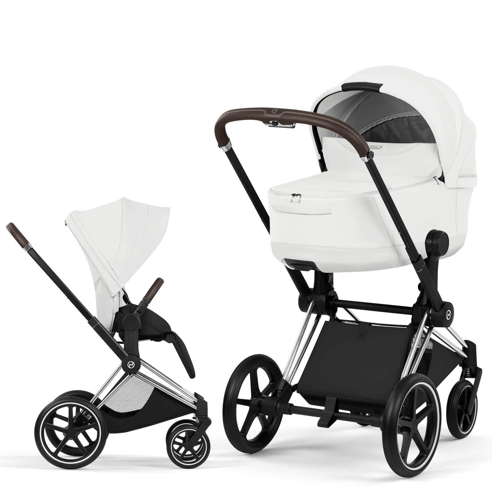 Cybex Priam 5.0 - wózek 2w1 | Off White - Chrome (Style)