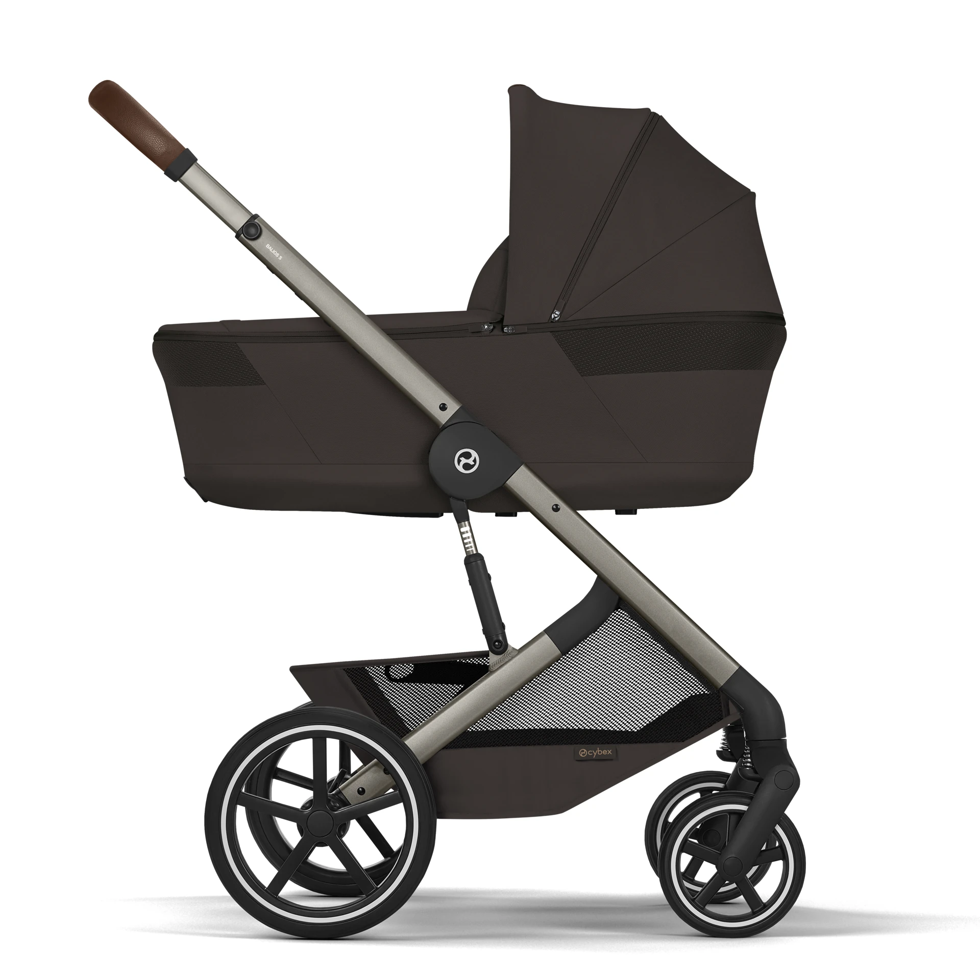 Cybex Balios S Lux Fold - 2w1 ze składaną gondolą | Chocolate Brown