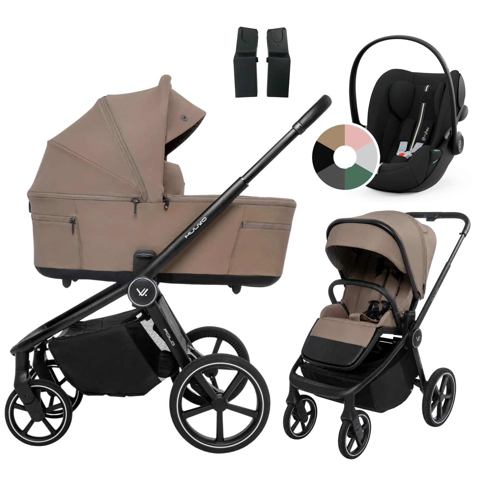 Muuvo Fold + Cybex Cloud G3 i-Size + GRATIS - 3w1 | Mokka
