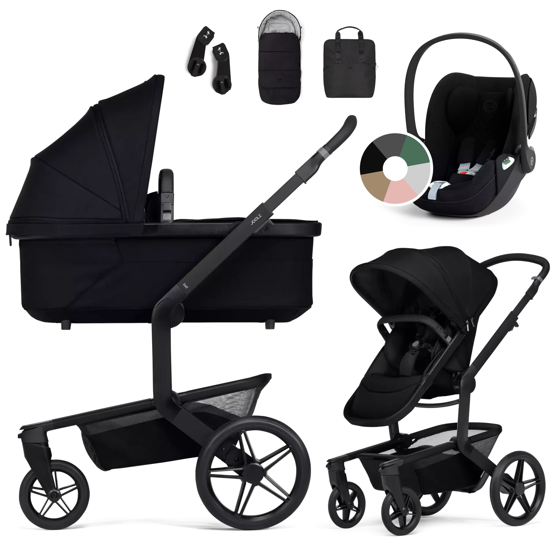 Joolz Day5 + Cybex Cloud T i-Size +GRATISY - 3w1 | Space Black