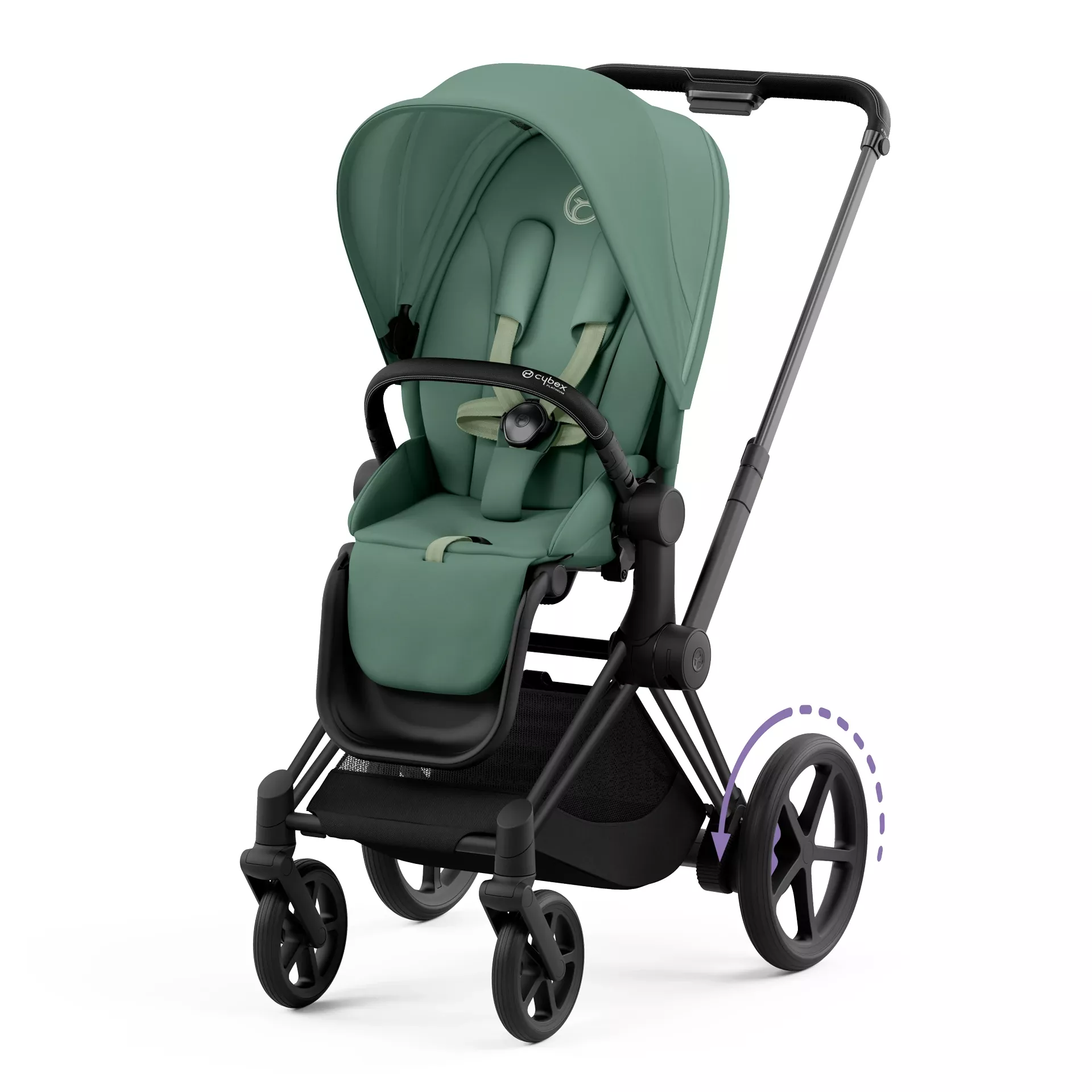 Cybex e-Priam 4.0 - 2w1 | Leaf Green (Matt Black Frame)