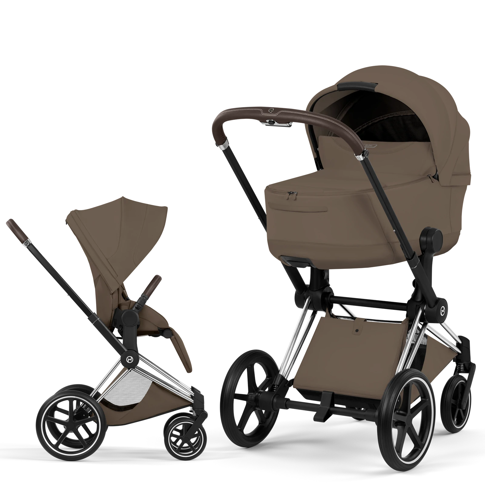 Cybex Priam 5.0 - wózek 2w1 | Coconut Brown - Chrome (Style)
