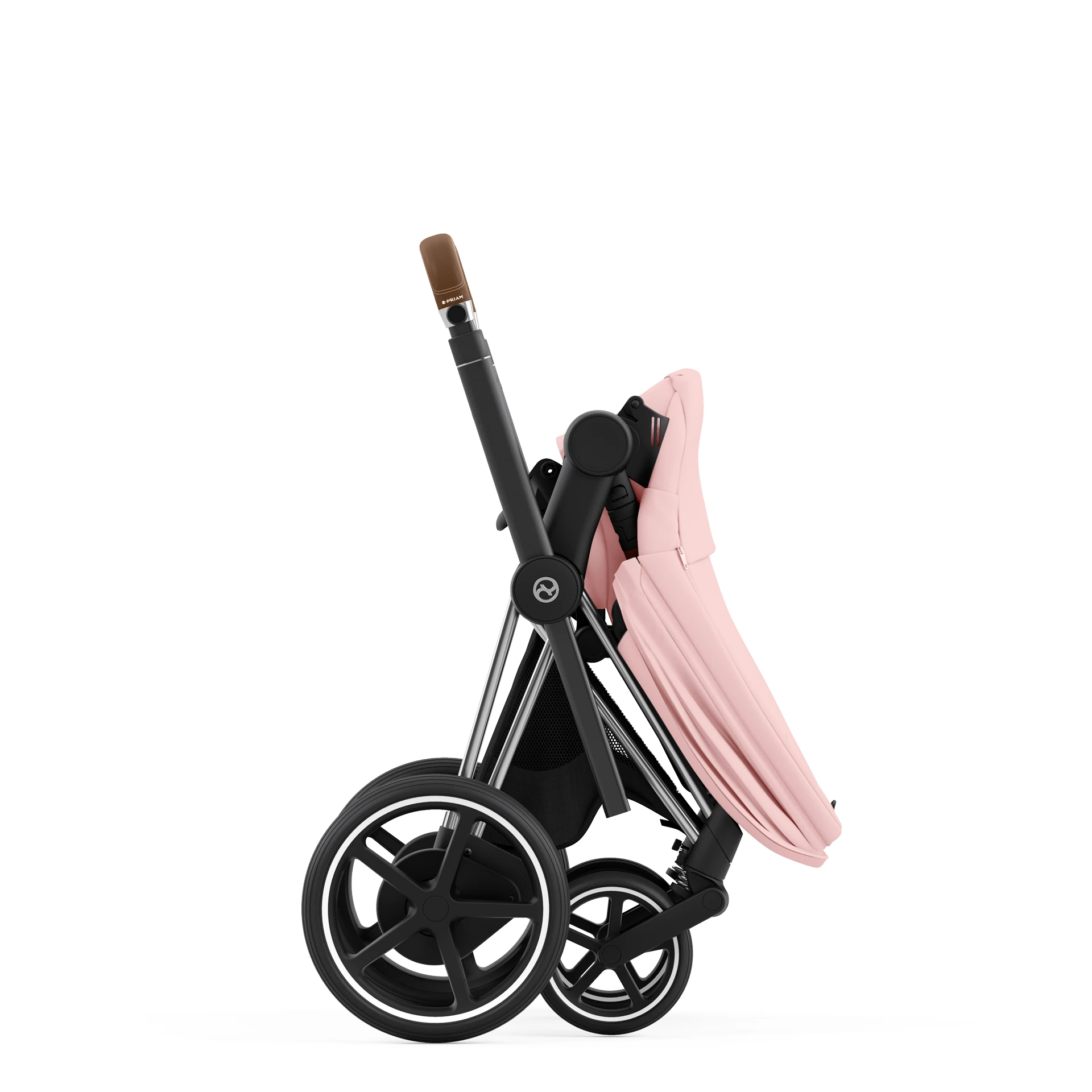 Cybex e-Priam 4.0 - 2w1 | Peach Pink (Chrome Brown Frame) Cybex e-Priam 4.0 - 2w1 | Peach Pink (Chrome Brown Frame)