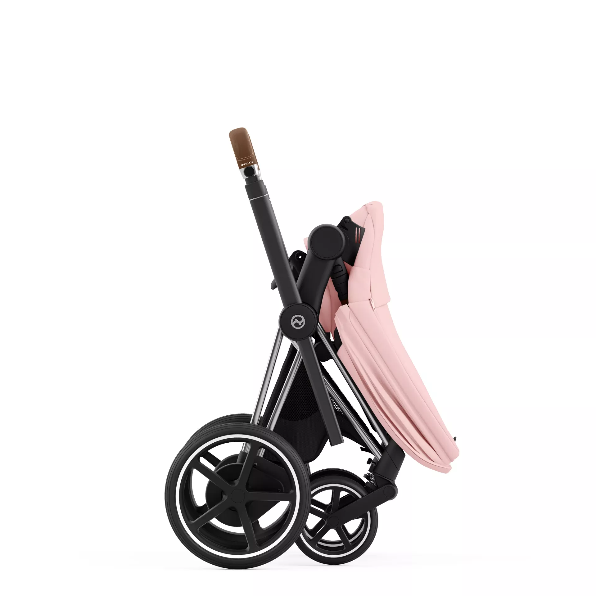Cybex e-Priam 4.0 - 2w1 | Peach Pink (Chrome Brown Frame) Cybex e-Priam 4.0 - 2w1 | Peach Pink (Chrome Brown Frame)