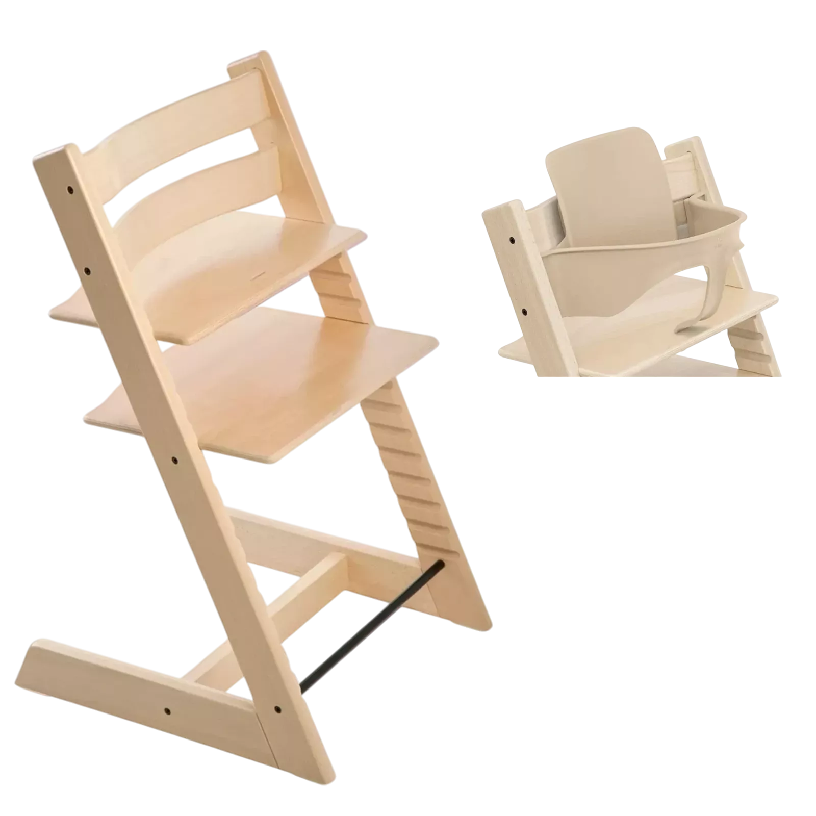 Stokke Tripp Trapp - krzesełko do karmienia + Baby Set | Natural
