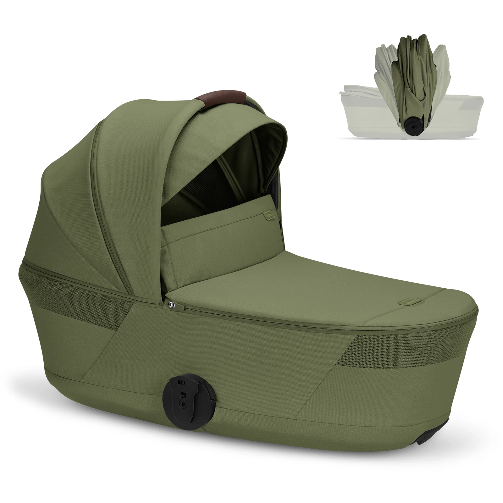 Cybex Balios S Lux Fold - 2w1 ze składaną gondolą | Moss Green