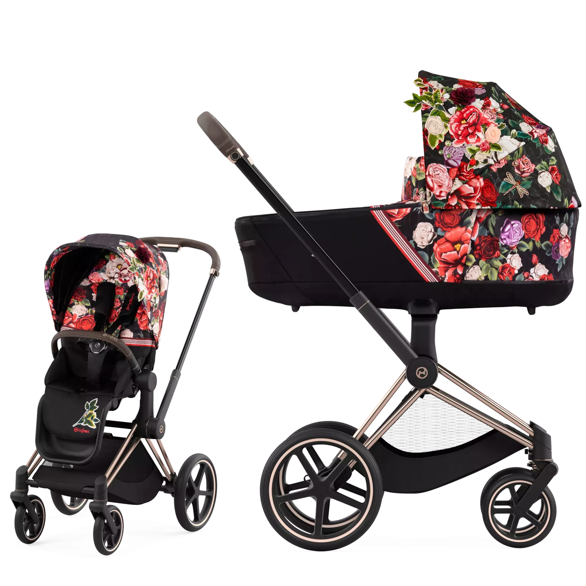 Cybex Priam 4.0 - 2w1 | Spring Blossom Dark - Fashion Collection
