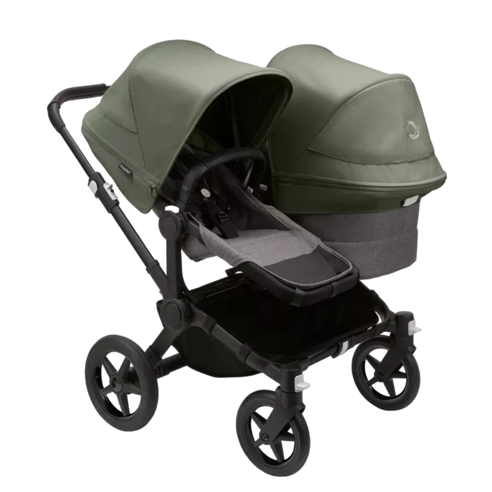 Black-Grey Melange-Forest Green