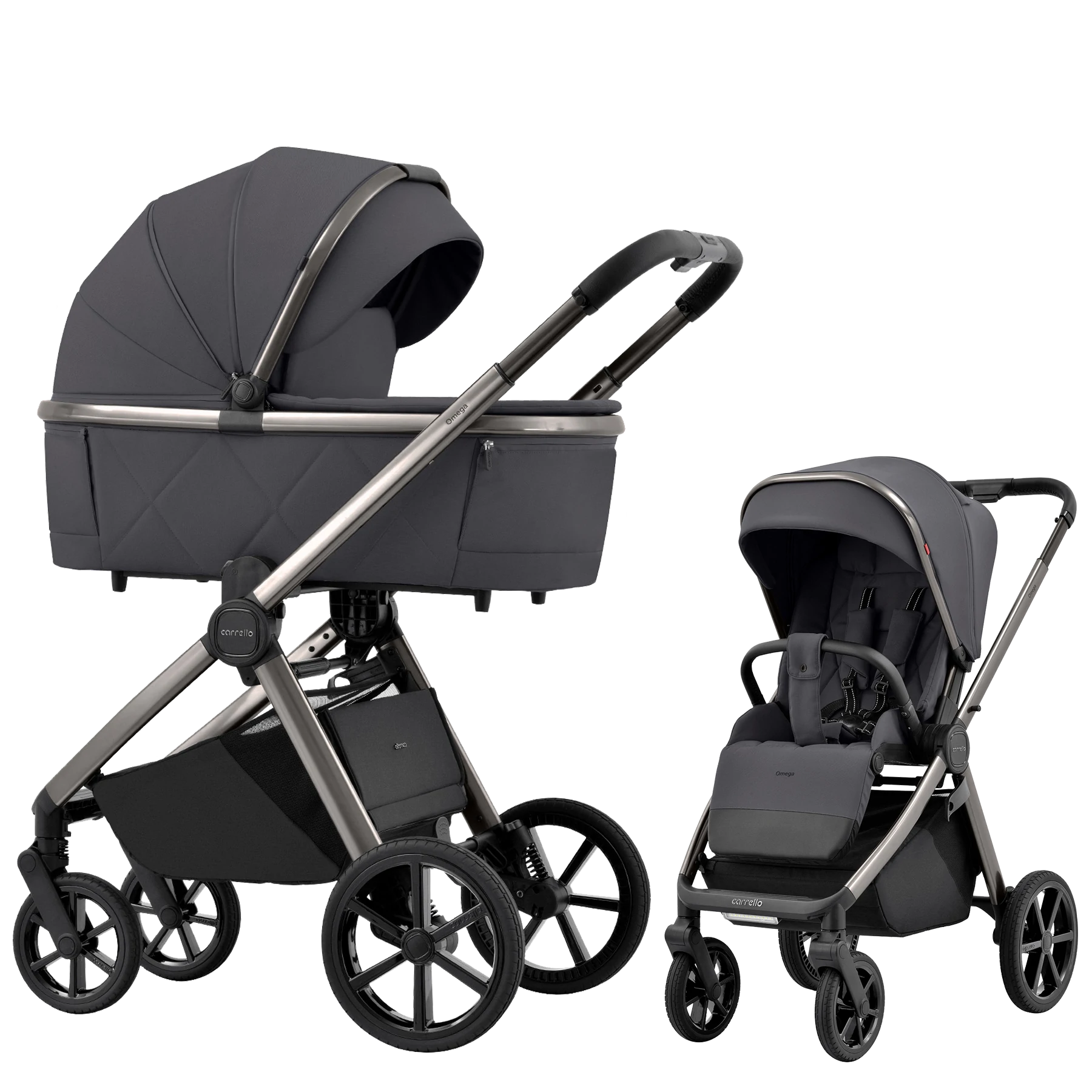 Carrello Omega - 2w1 | Excellent Grey