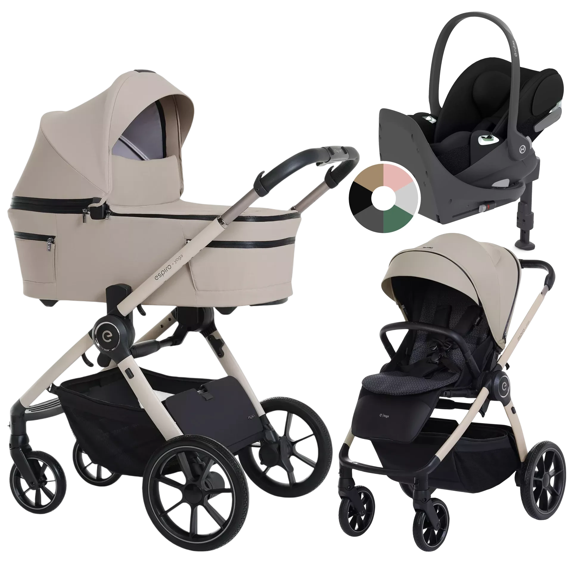 Espiro Yoga 2025 + Cybex Cloud T i-Size + baza T - 4w1 | 119 Assana Lotos