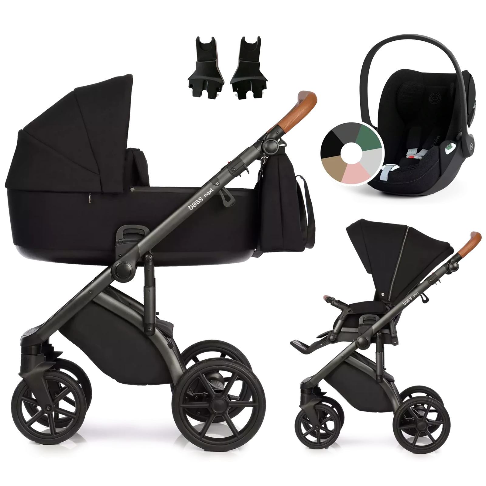 Roan Bass Next + Cybex Cloud T i-Size +GRATIS - 3w1 | Black
